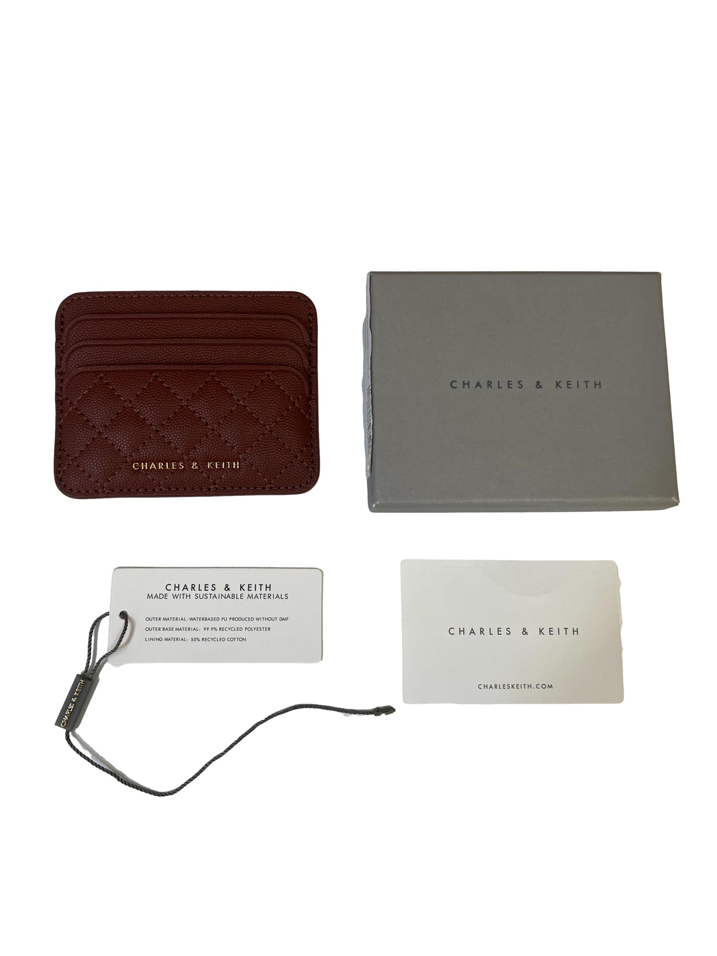 Chocolate Quilted Card Holder