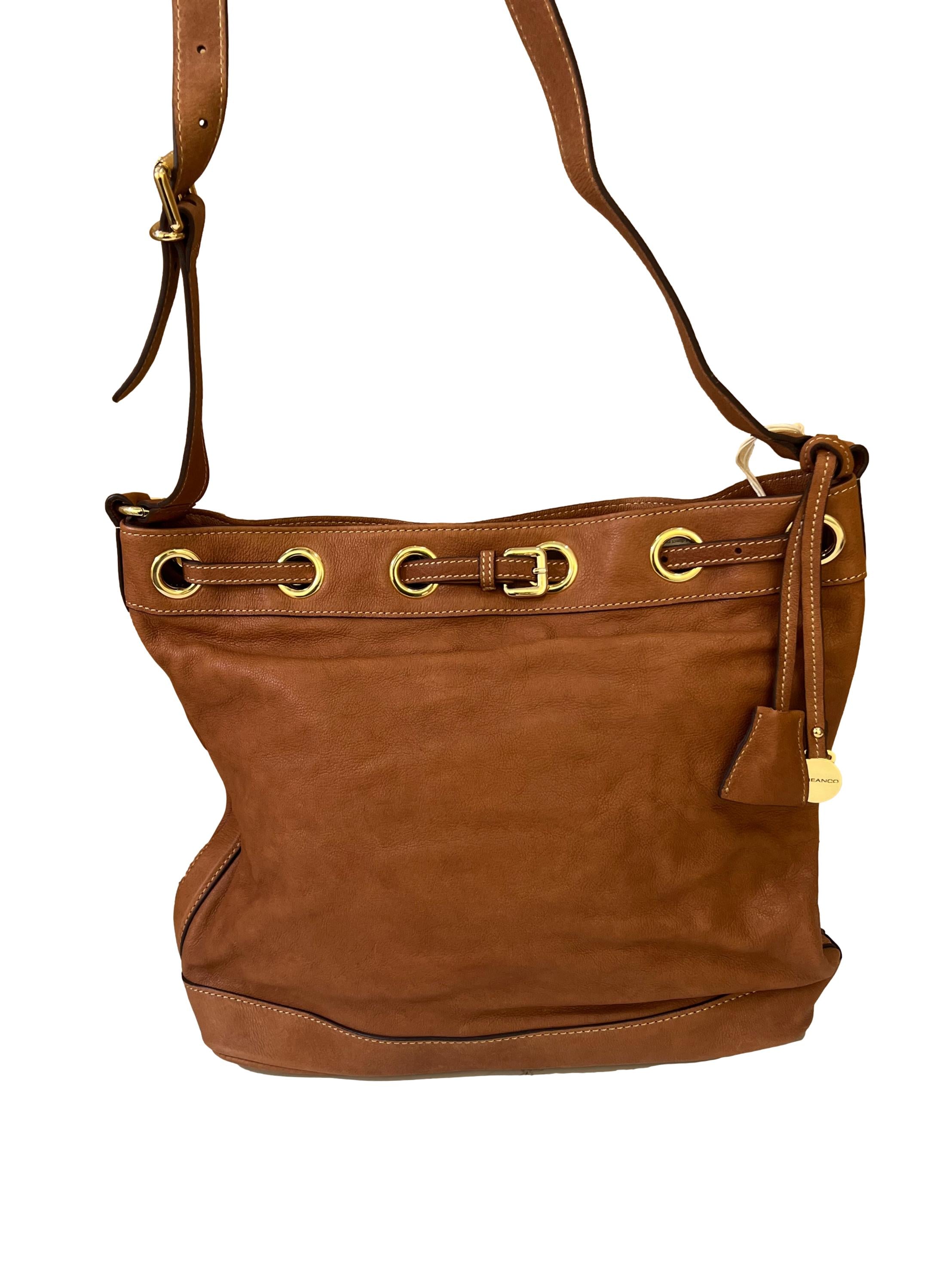 Brown Vintage Bucket Bag