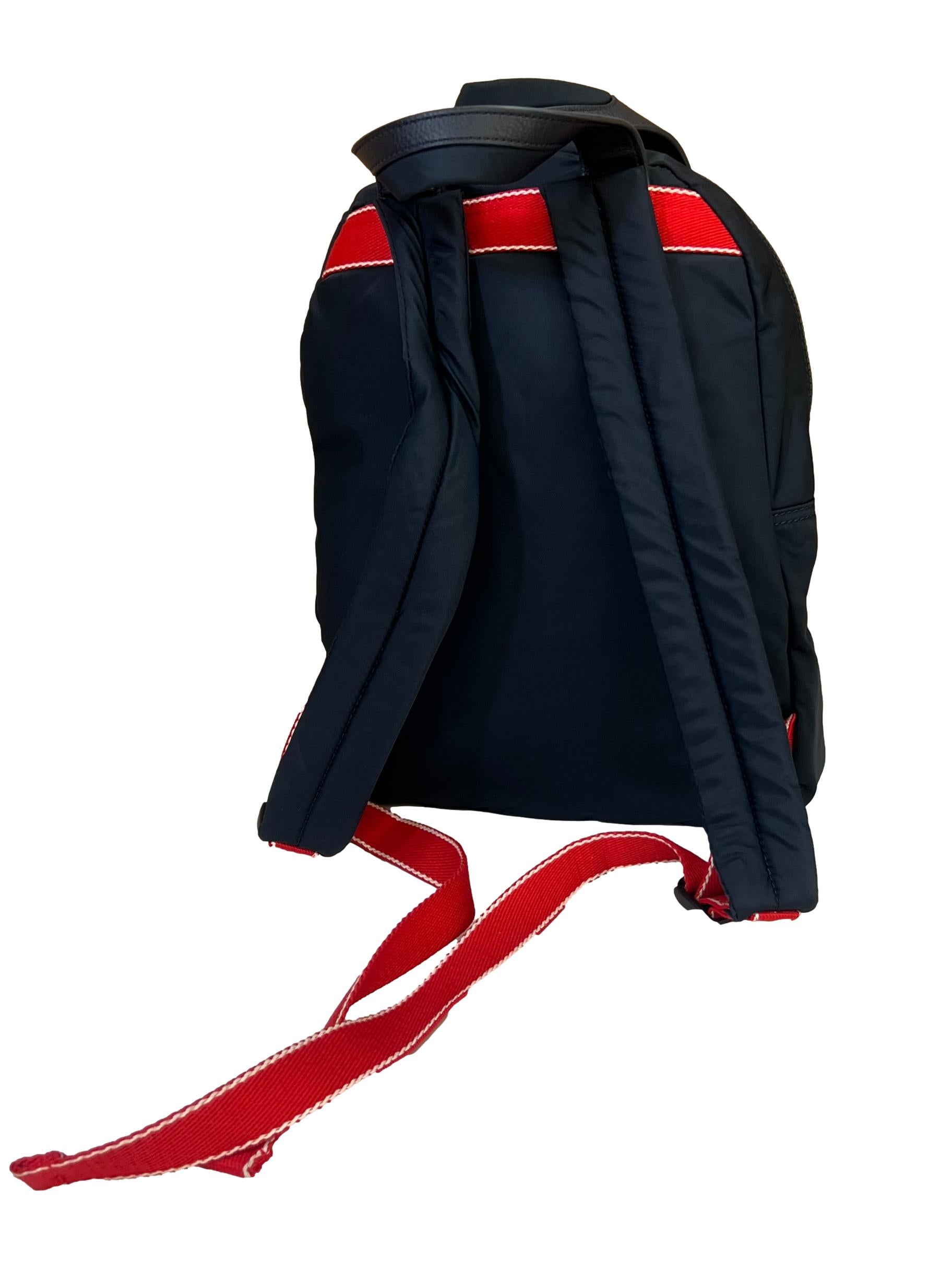 Nylon Navy Backpack