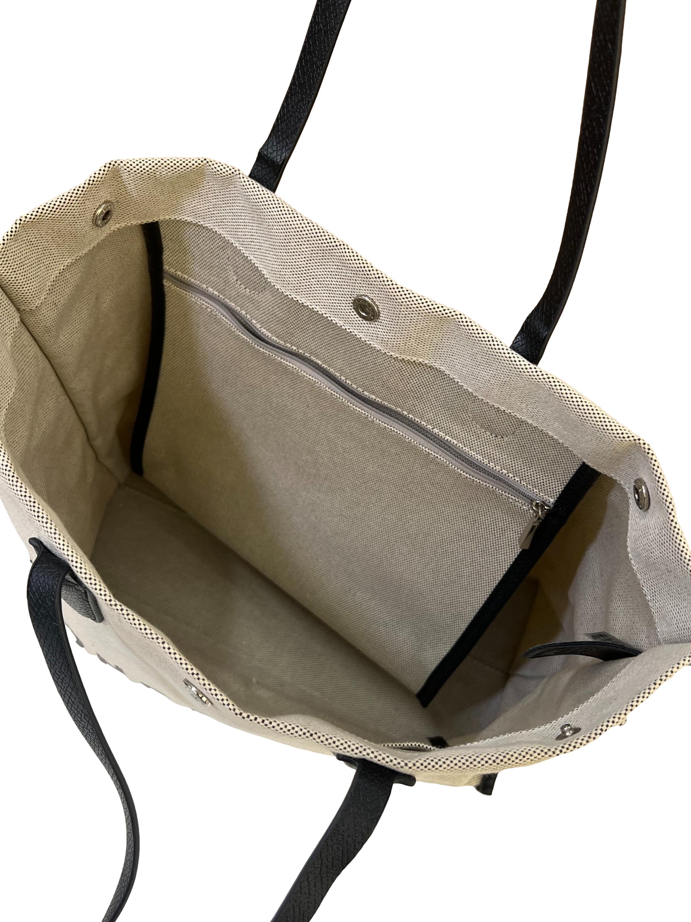 Beige Essential L Tote Bag