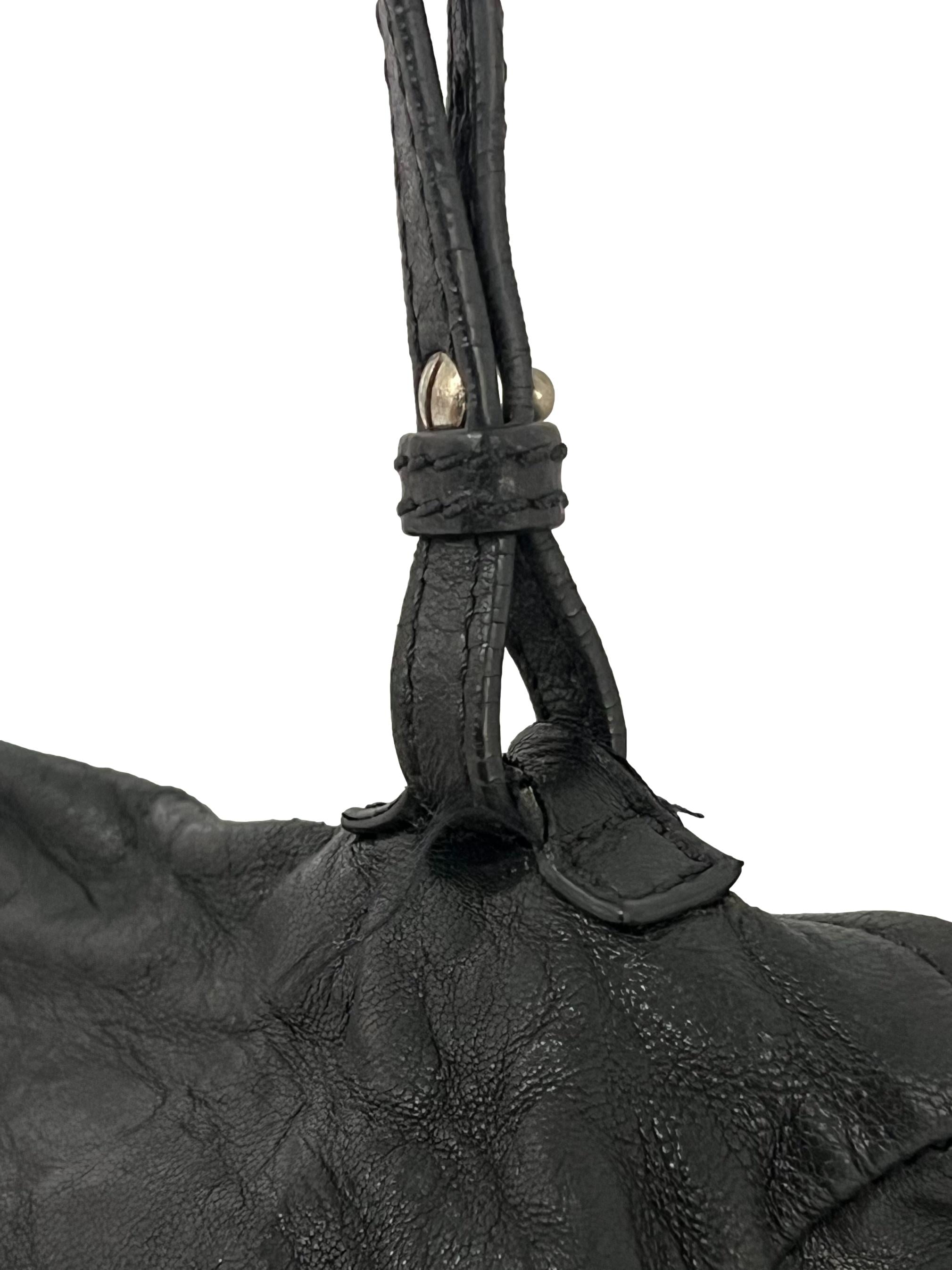 Black Leather Pandora Crossbody Bag CSN