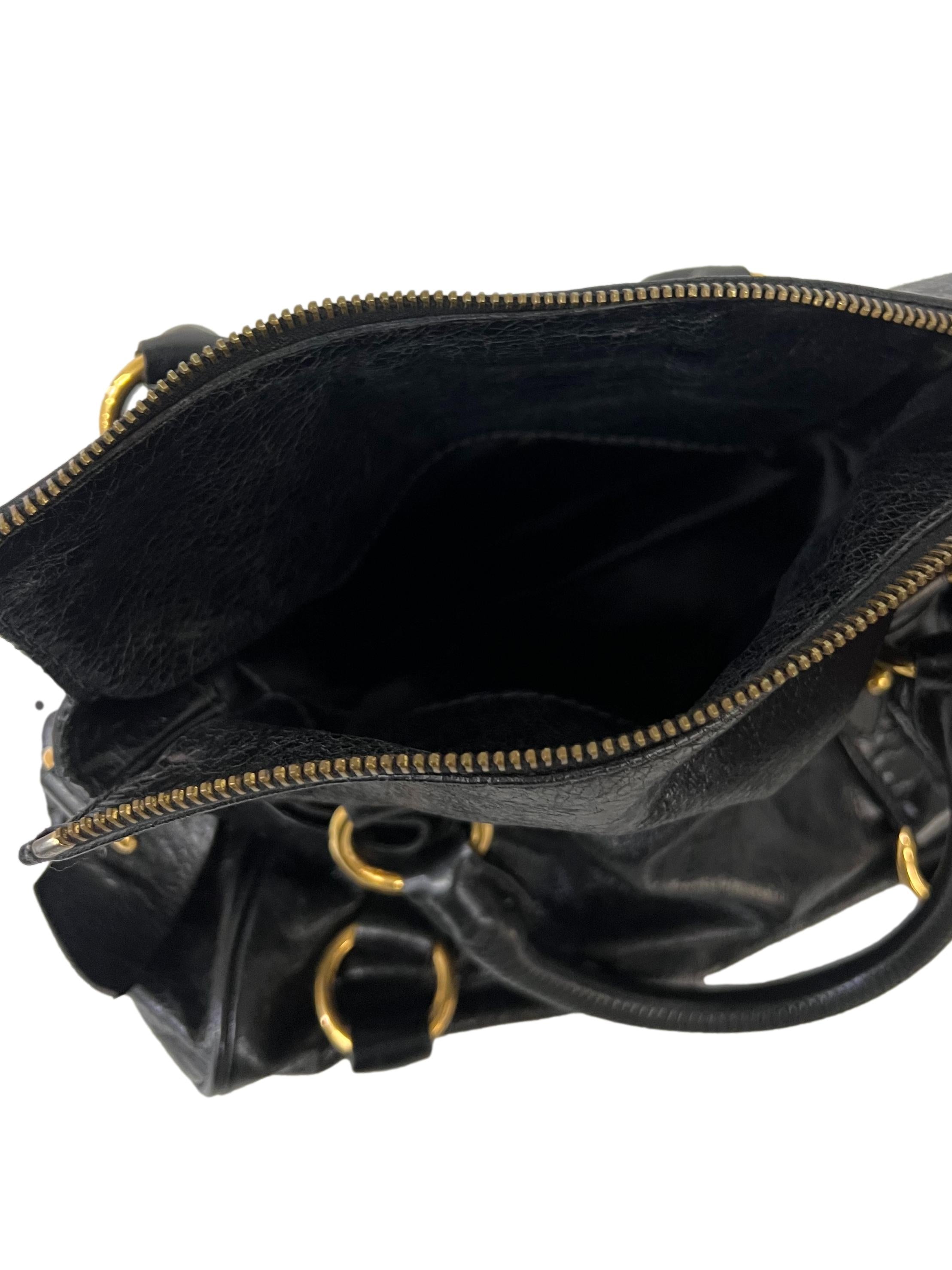 Black Leather Vitello Bag CSN