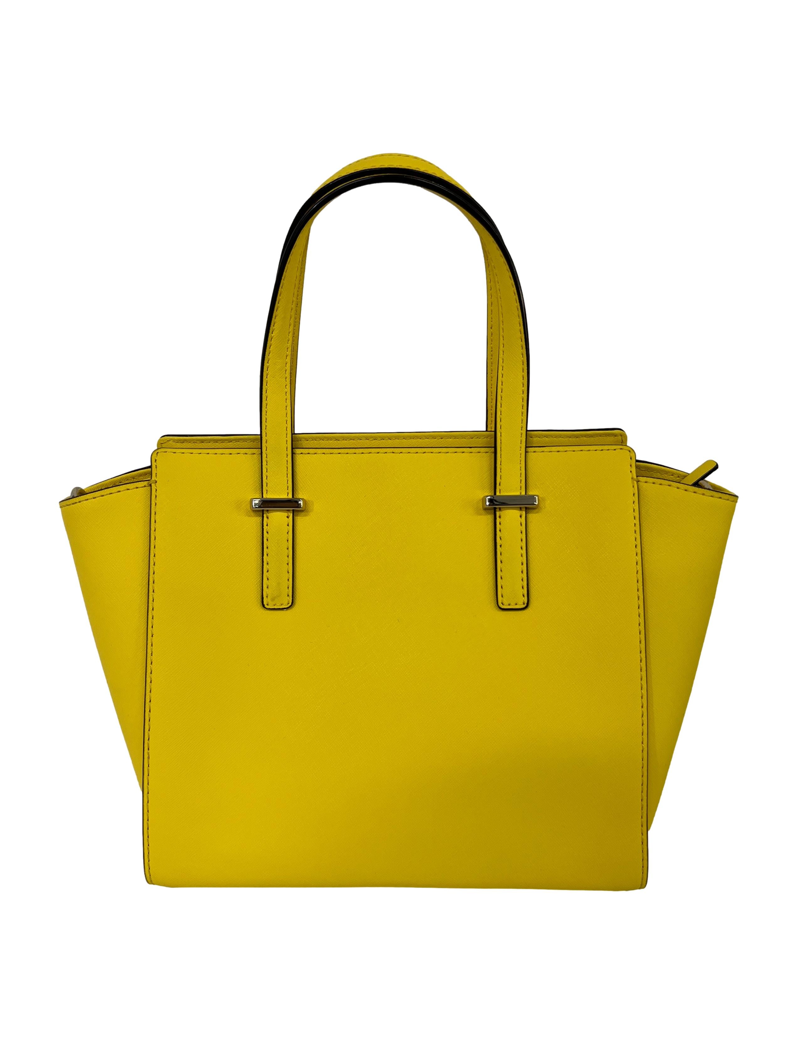 Yellow Leather Crossbody Bag CSN