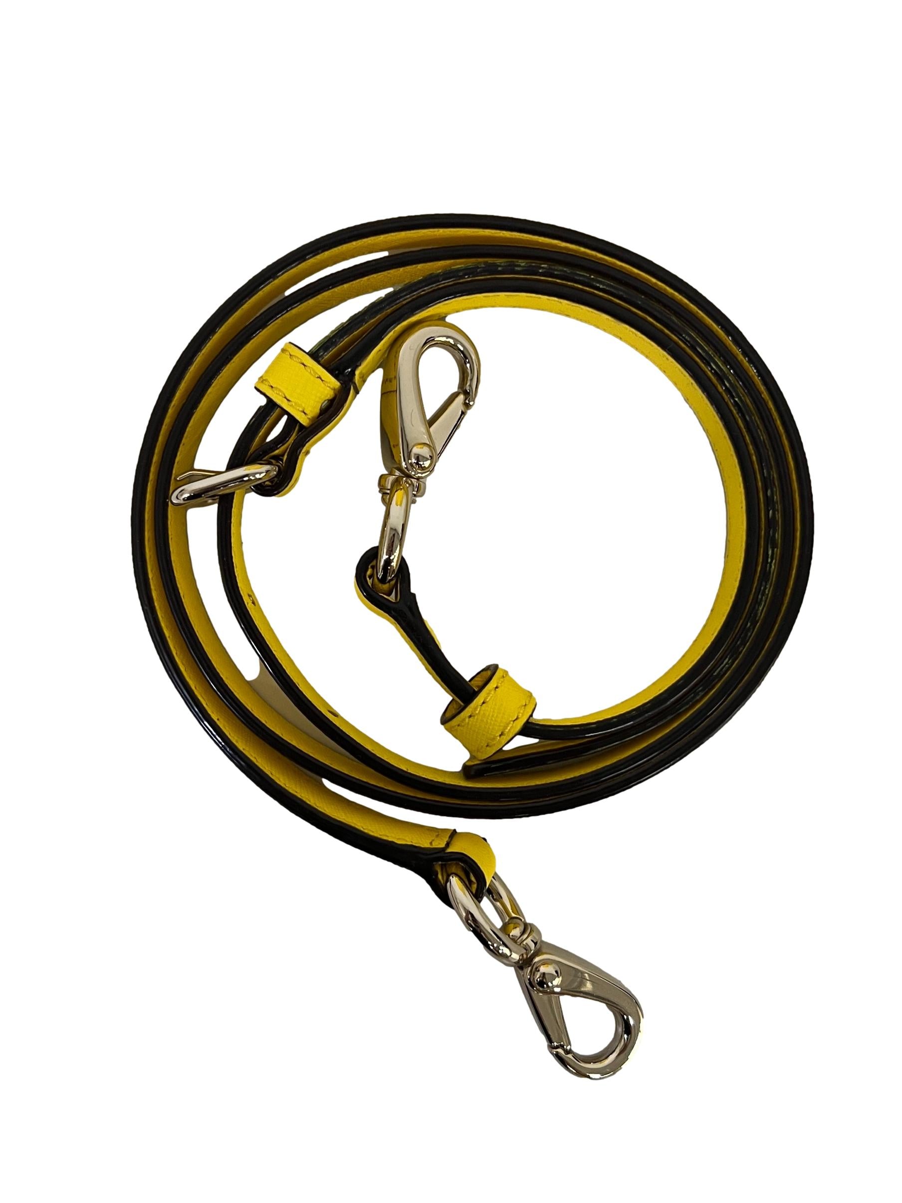 Yellow Leather Crossbody Bag CSN