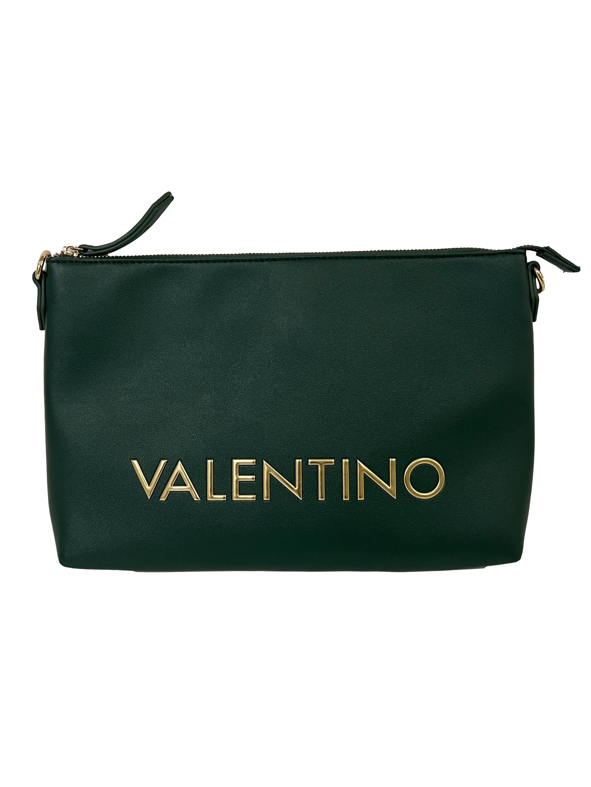 Green Leather Tracolla Con Catenella Crossbody Bag CSN