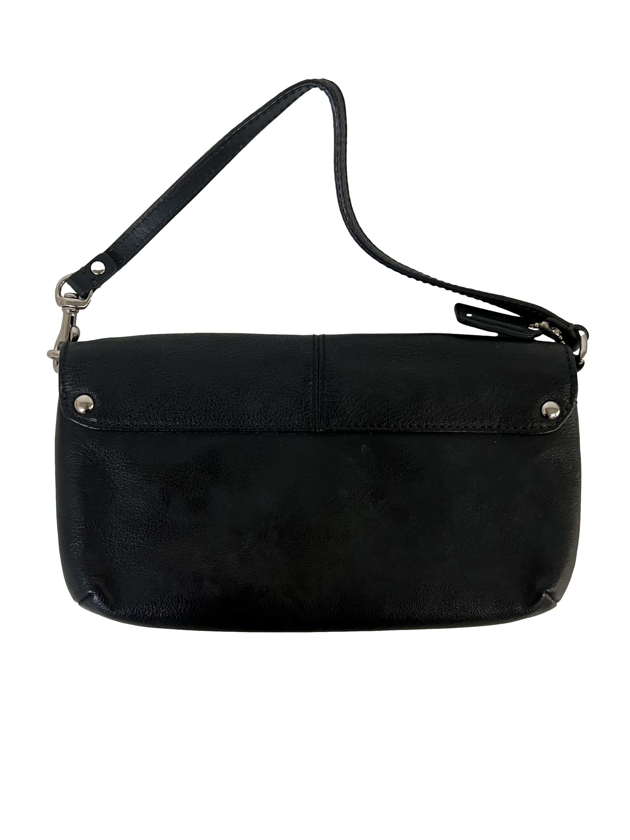 Black Leather Clutch CSN
