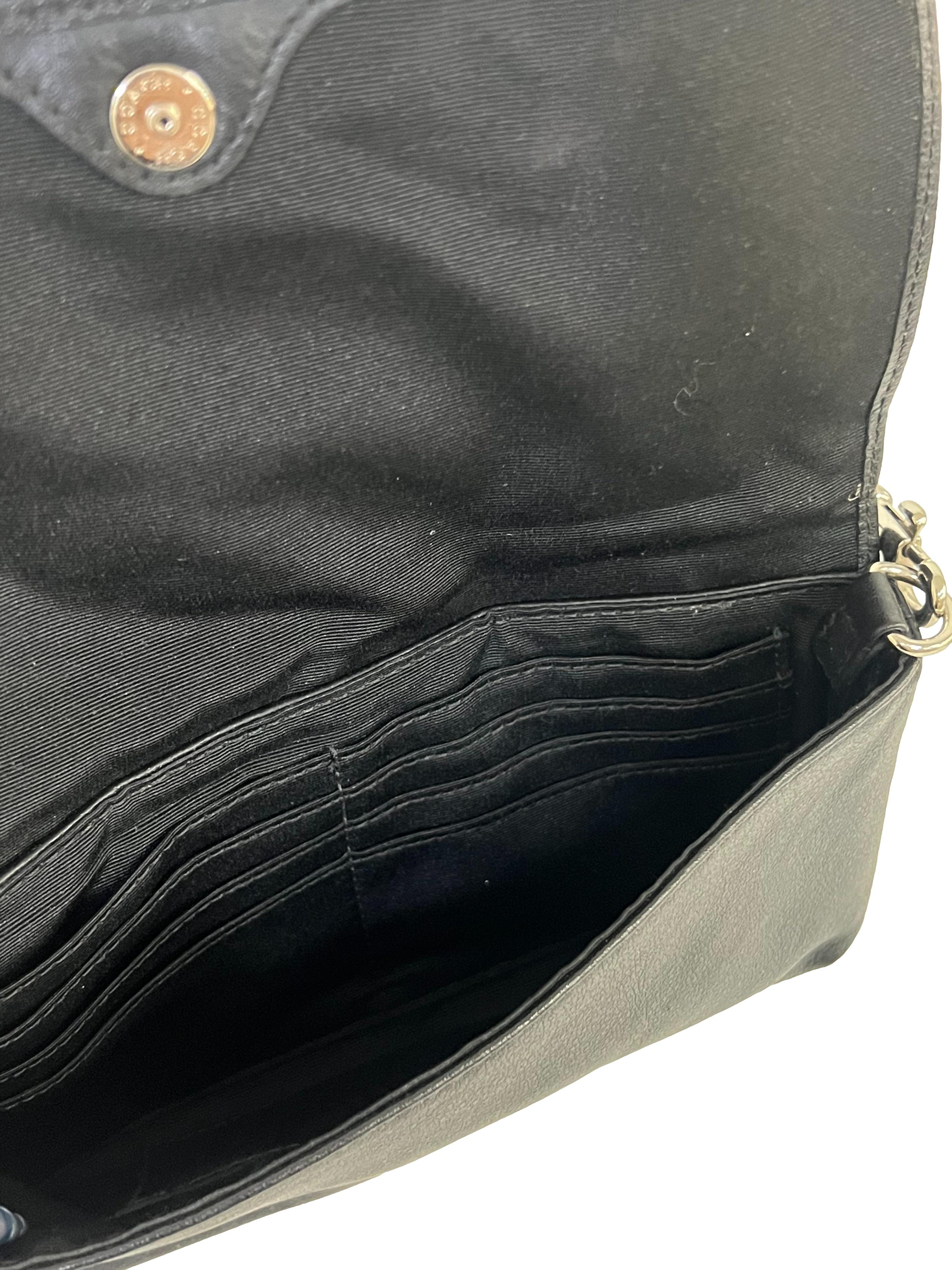 Black Leather Clutch CSN