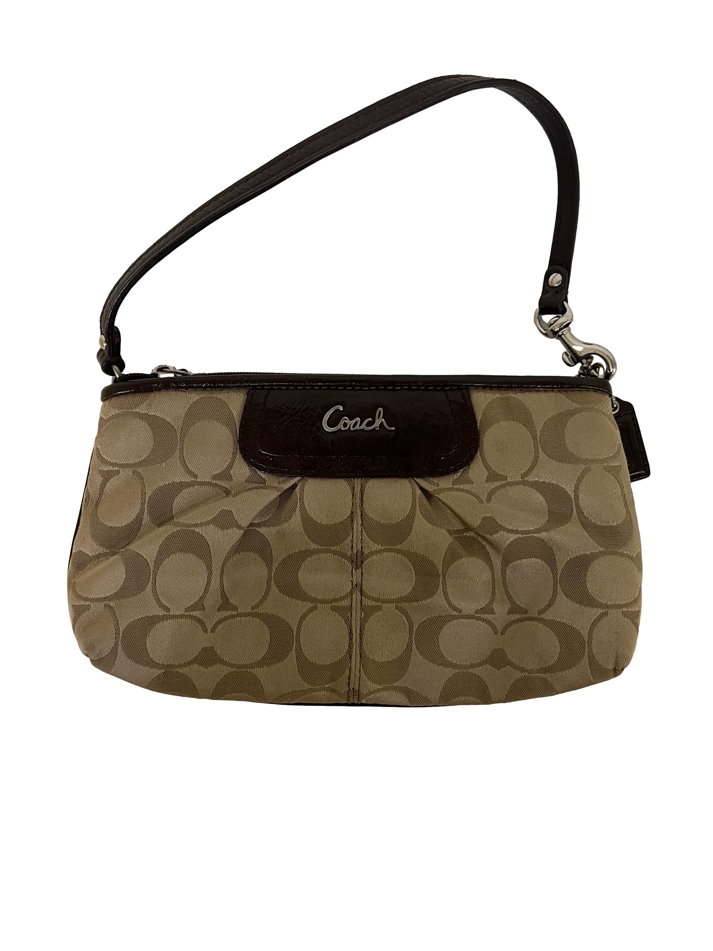 Brown Canvas Clutch CSN