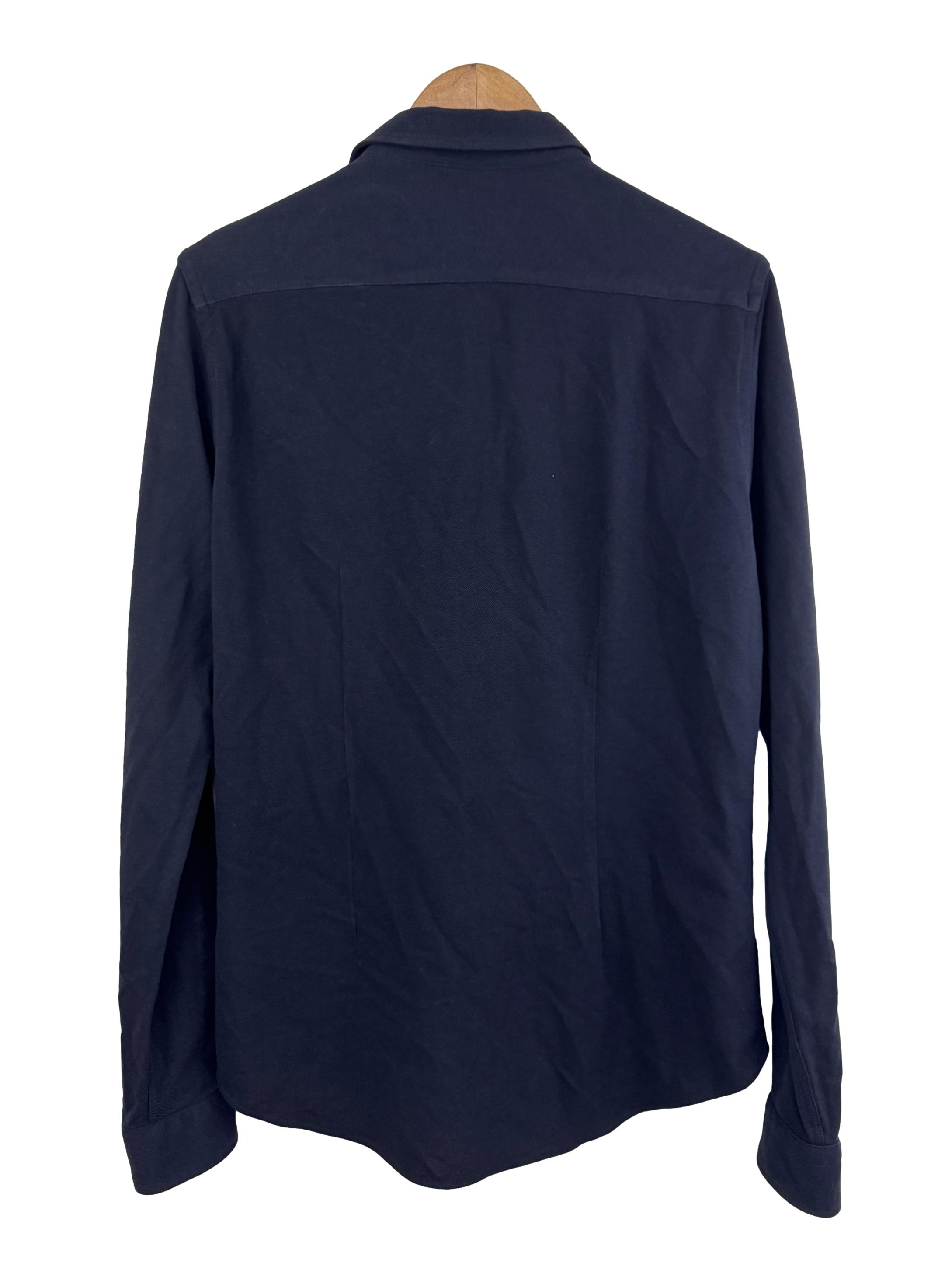 Navy Long Sleeve Button Down Shirt