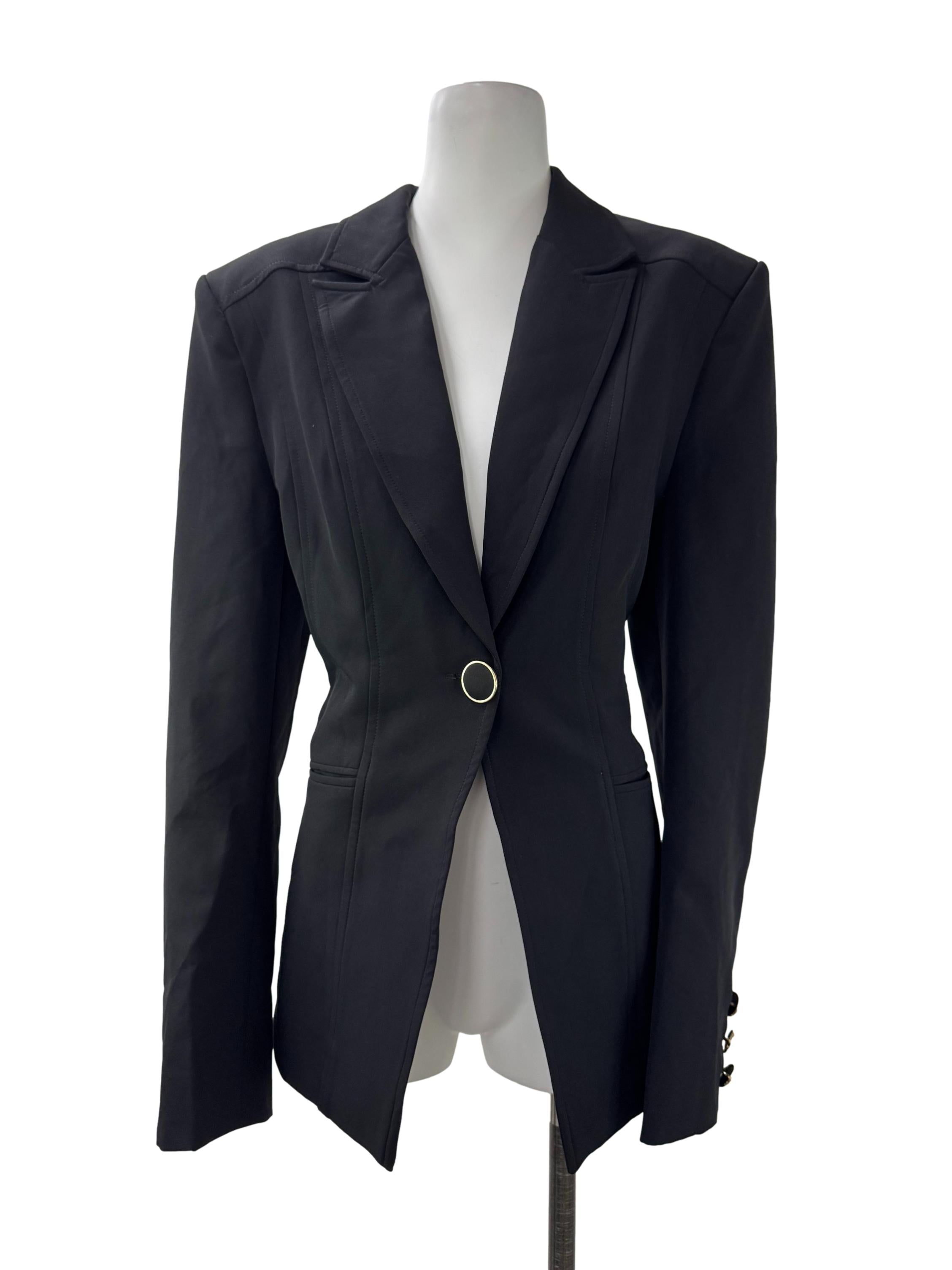 Black Single Breasted Blazer