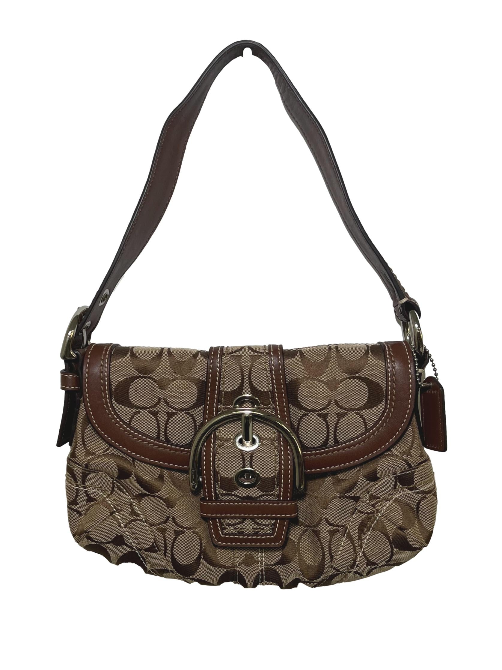 Brown Canvas Shoulder Bag CSN