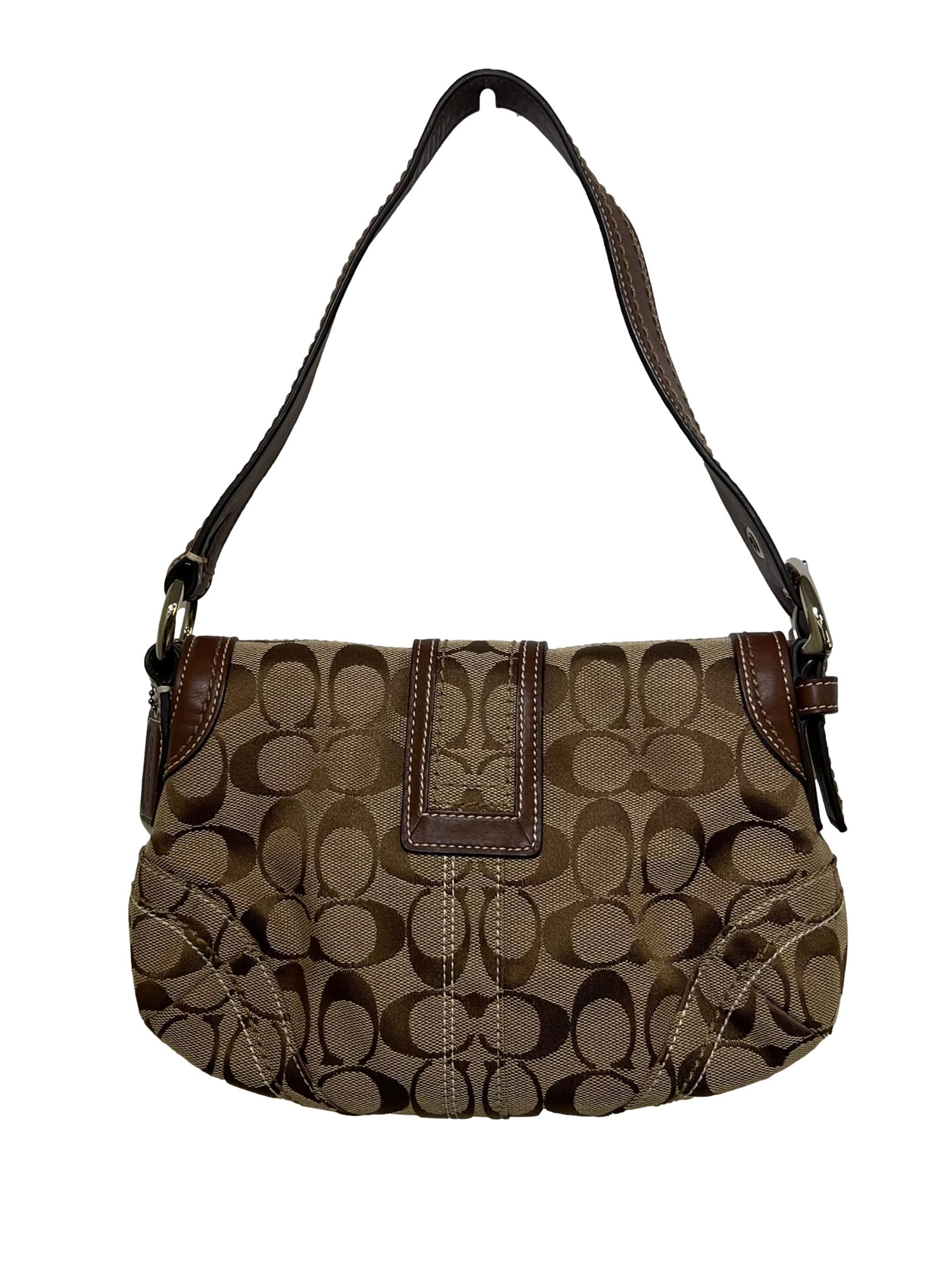 Brown Canvas Shoulder Bag CSN