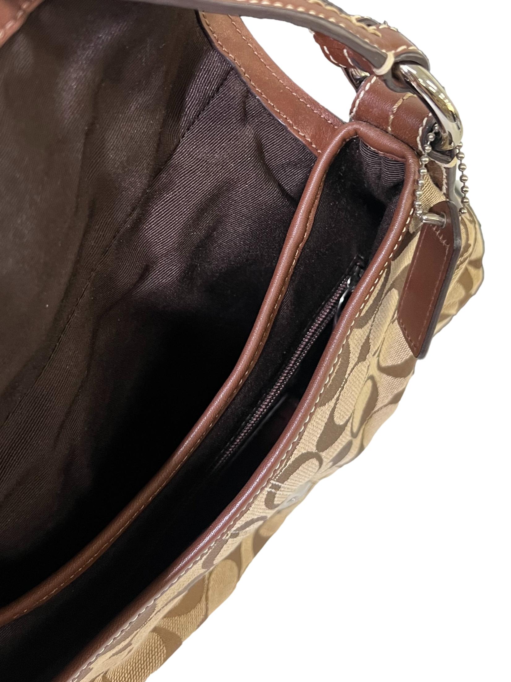 Brown Canvas Shoulder Bag CSN