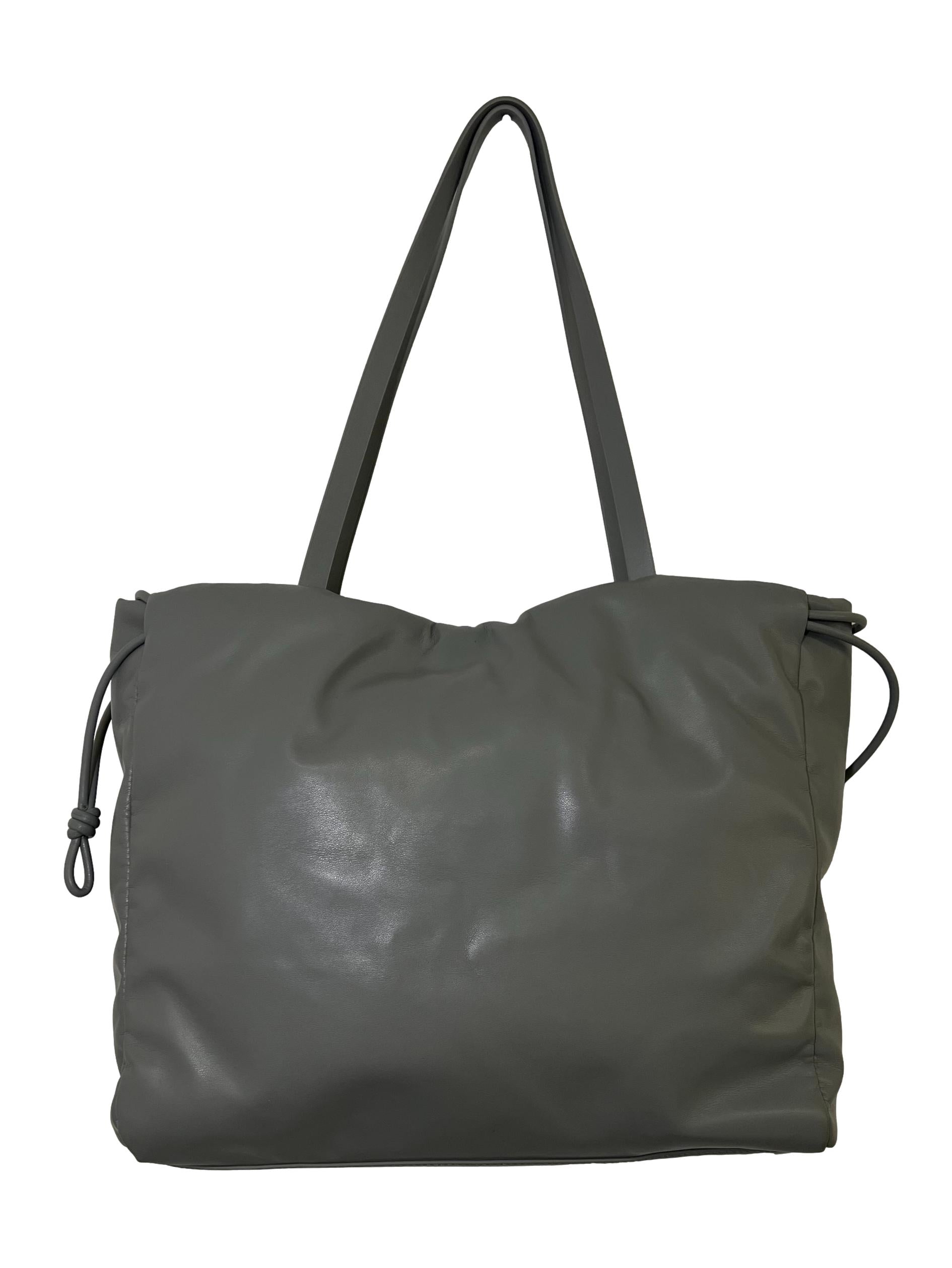 Grey Leather Tote Bag CSN