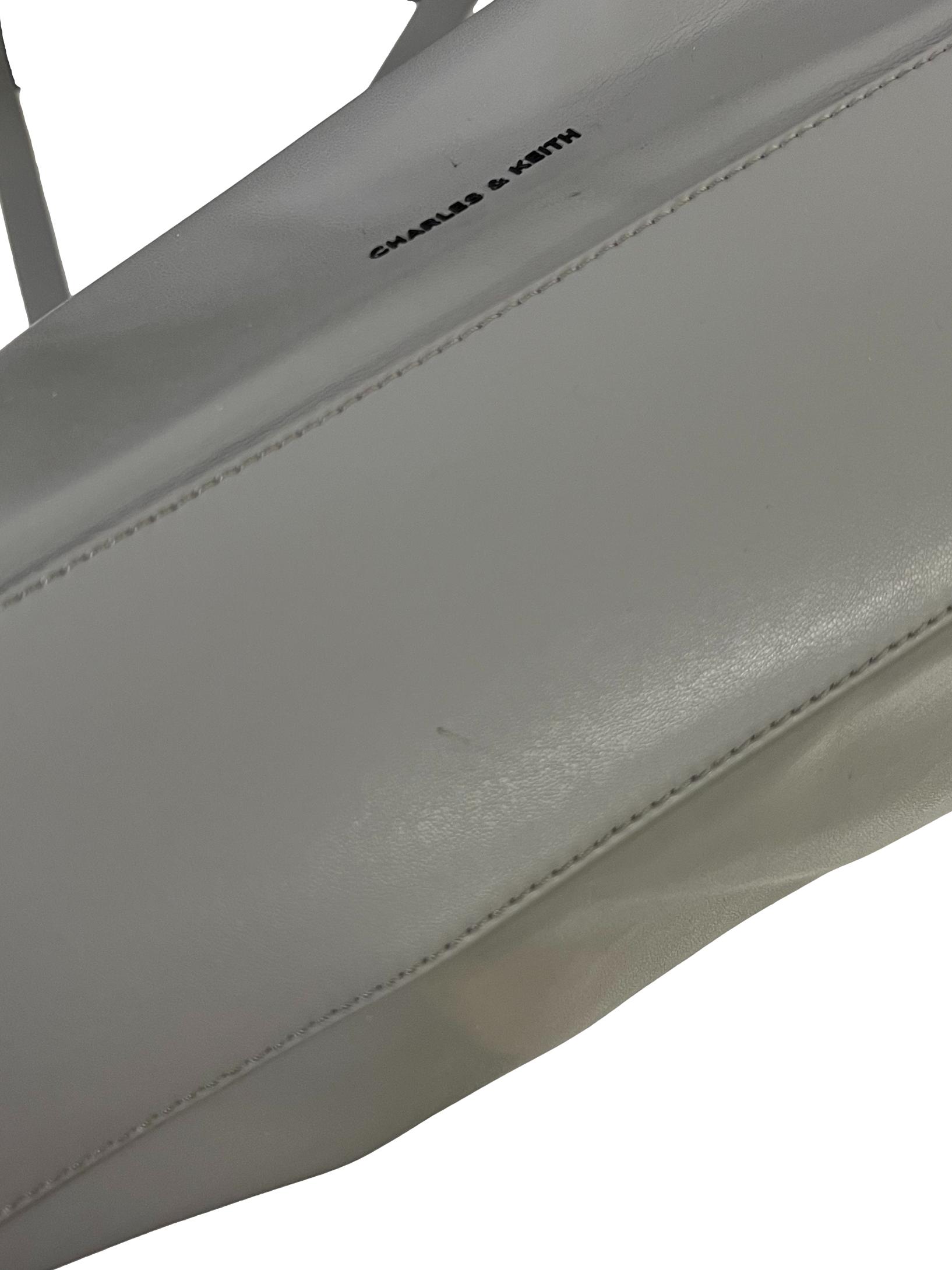Grey Leather Tote Bag CSN