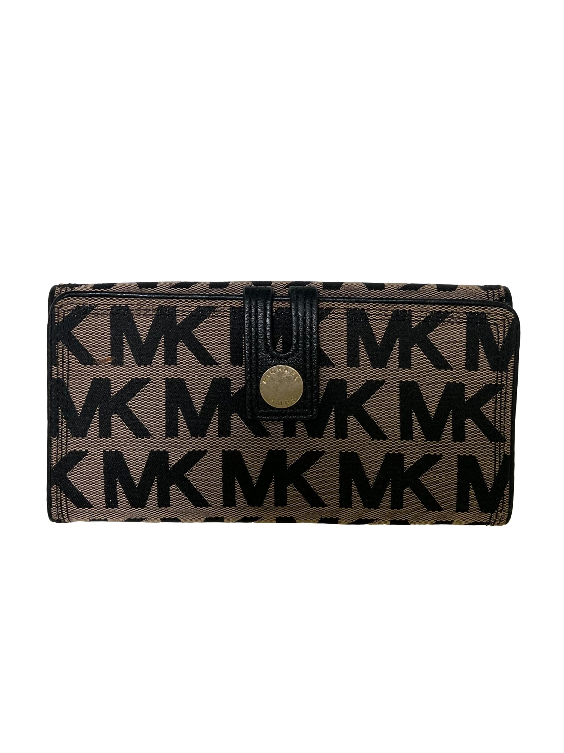 Brown Canvas Long Wallet CSN