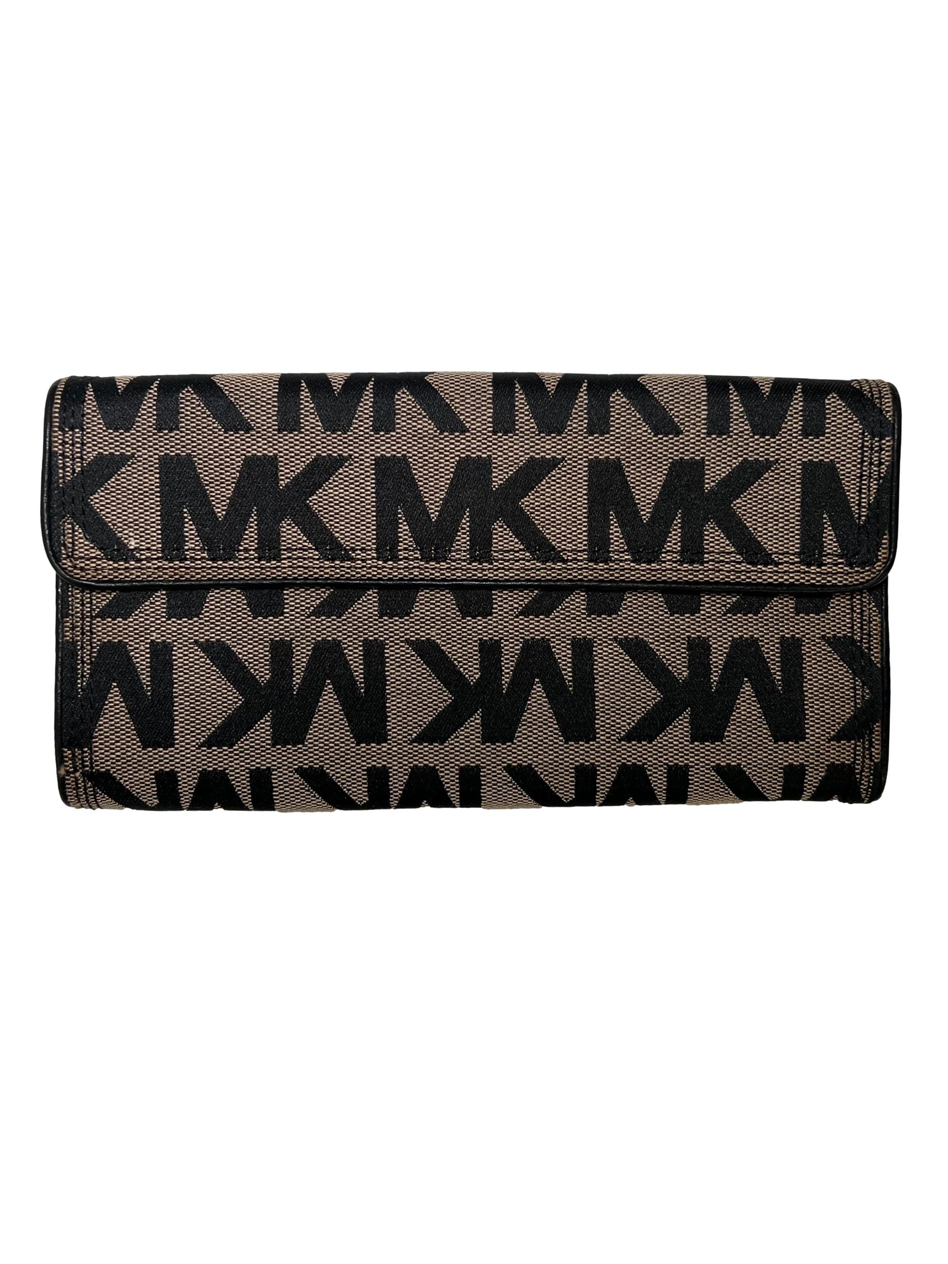 Brown Canvas Long Wallet CSN