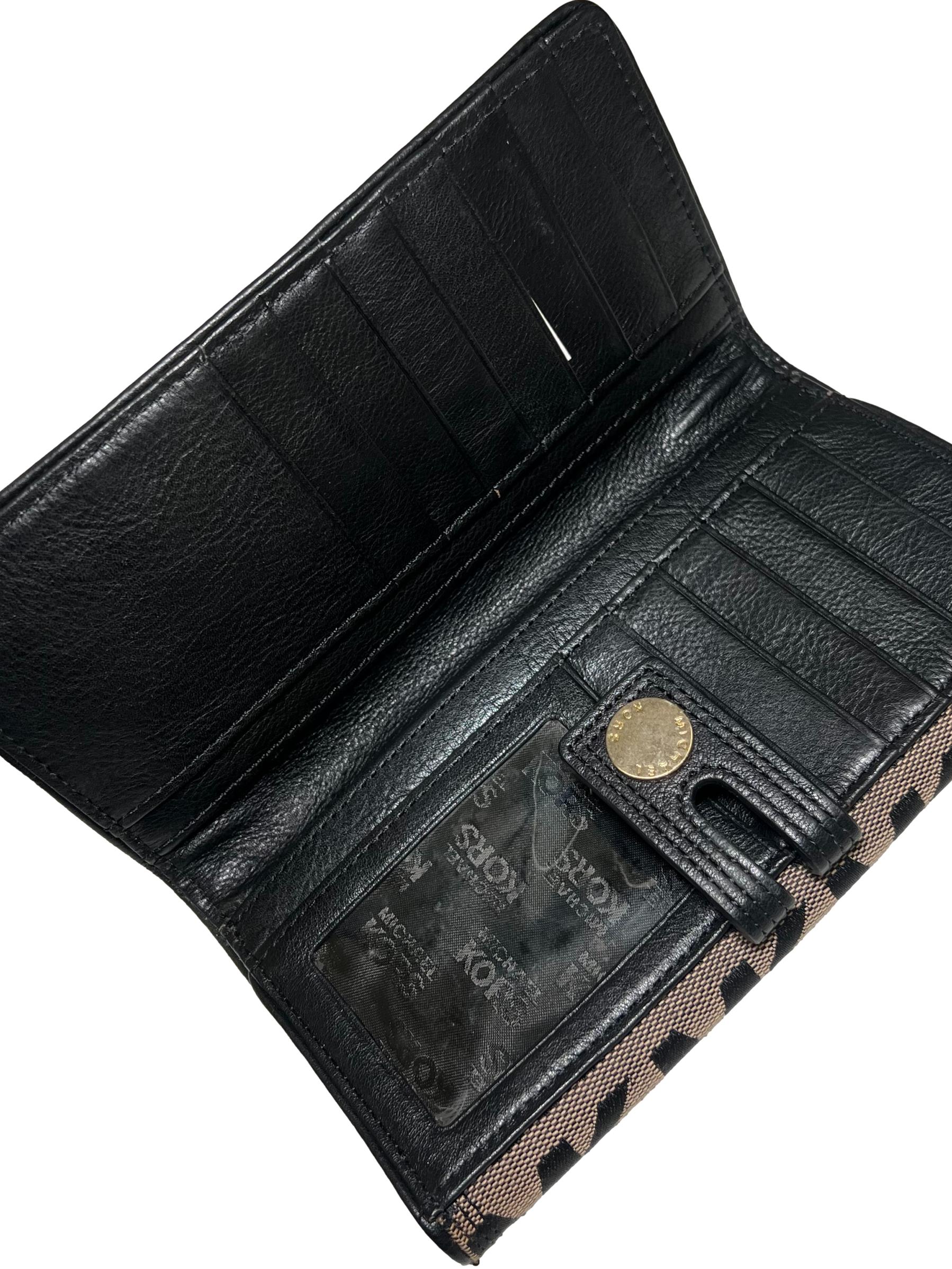 Brown Canvas Long Wallet CSN