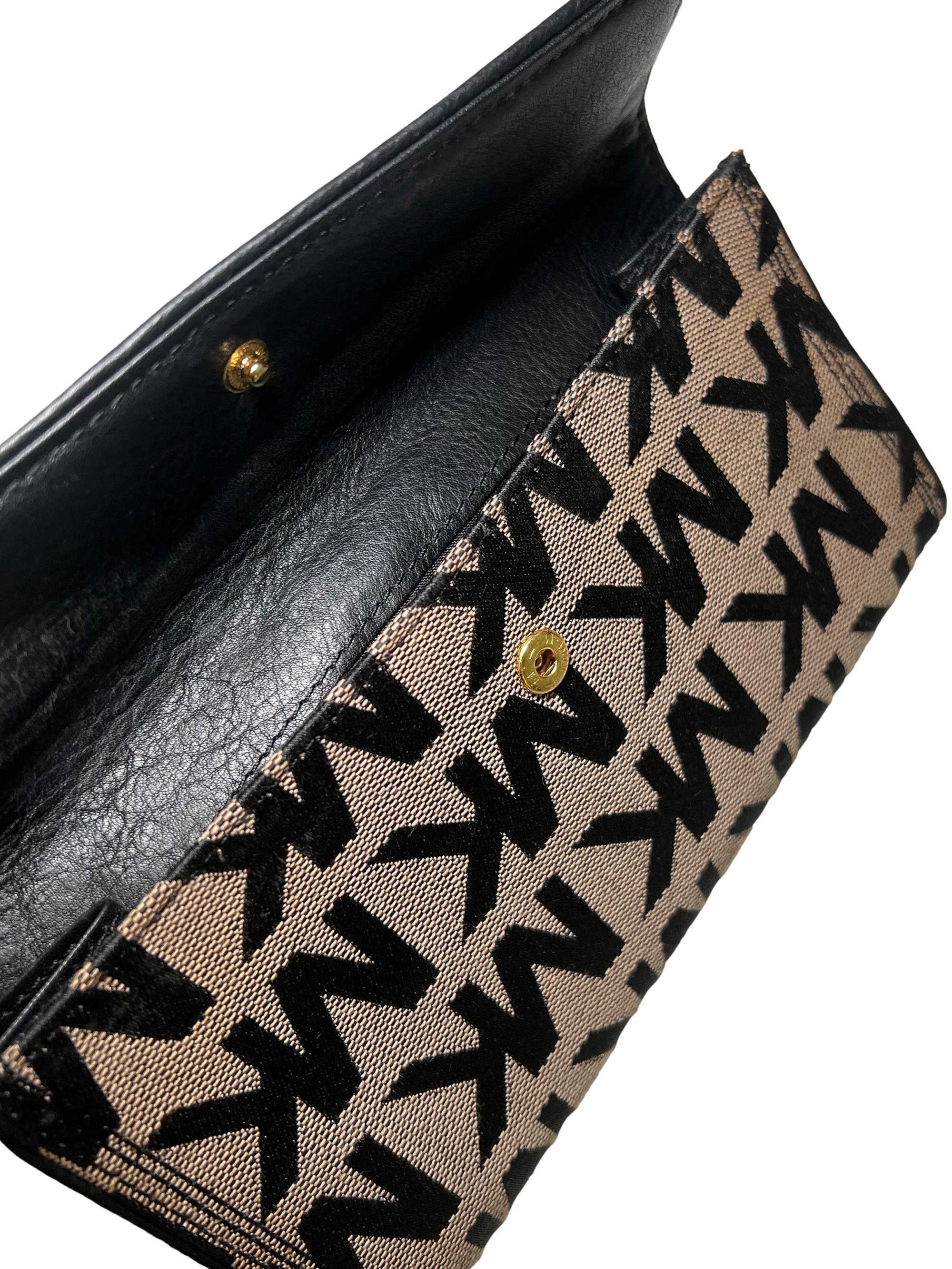 Brown Canvas Long Wallet CSN