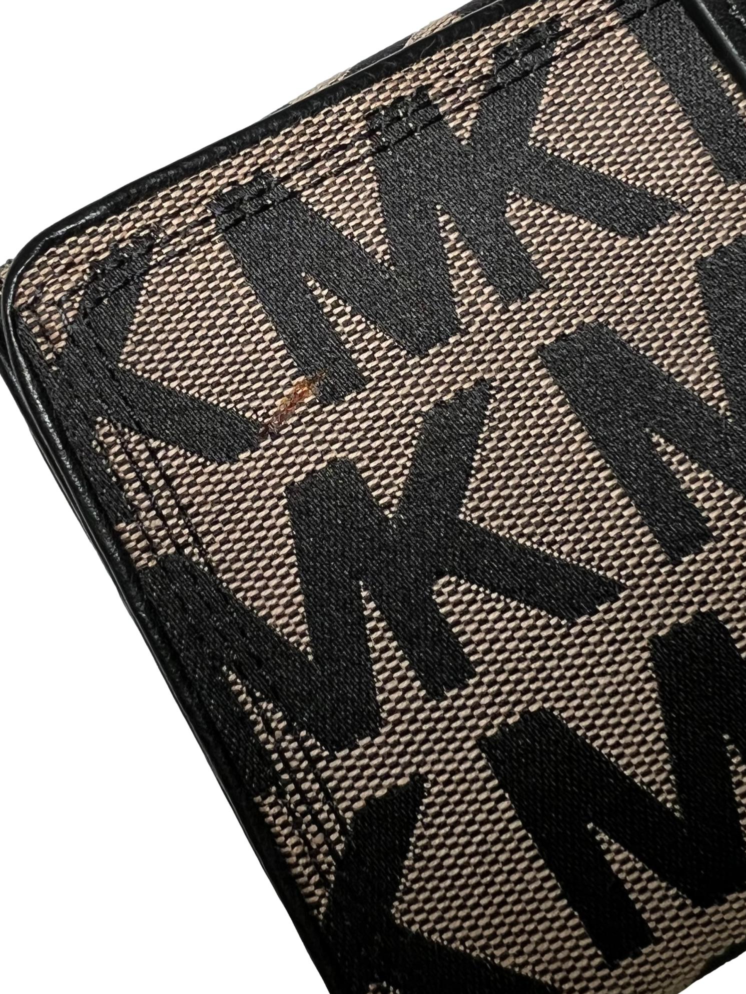 Brown Canvas Long Wallet CSN