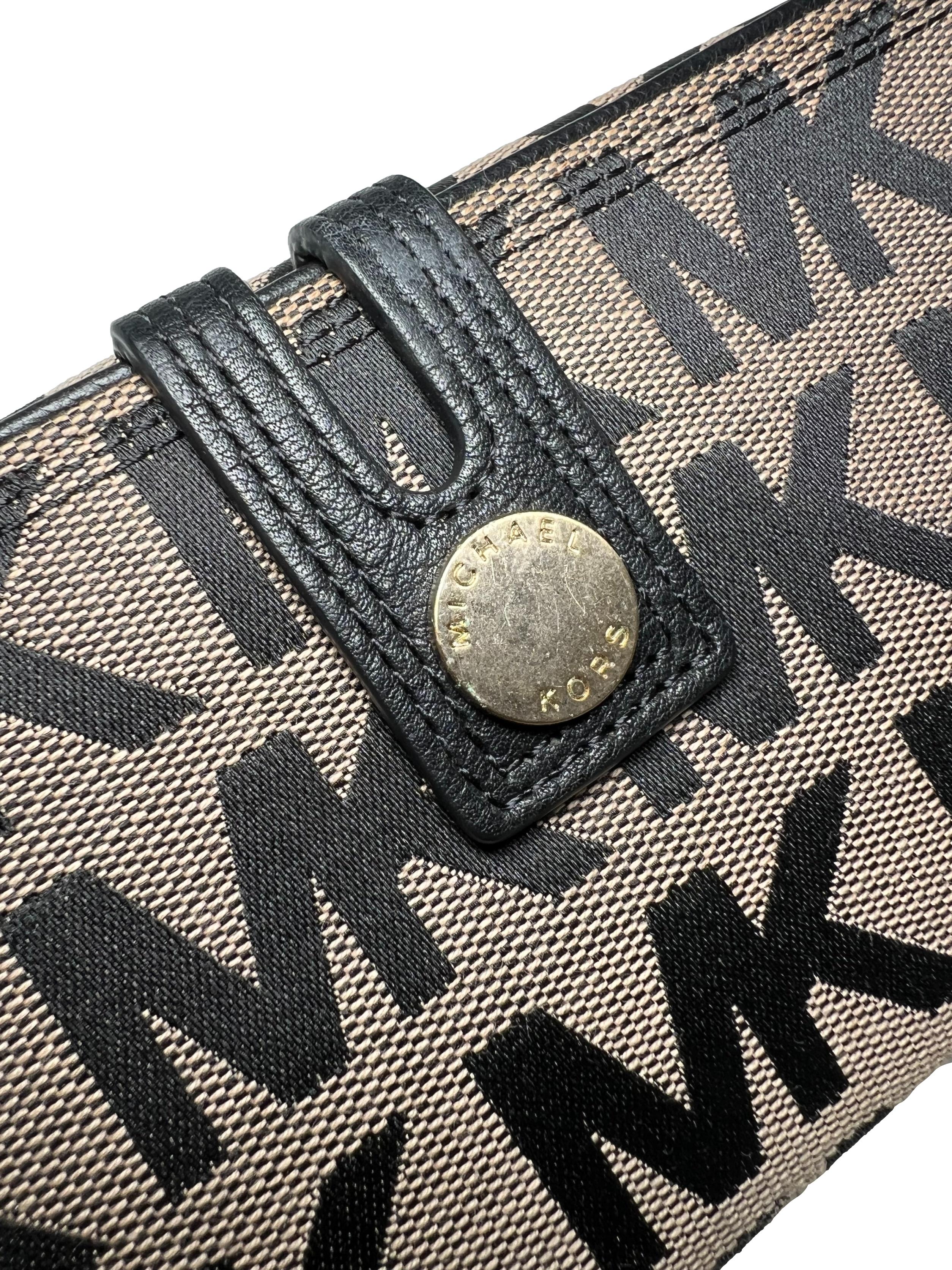 Brown Canvas Long Wallet CSN