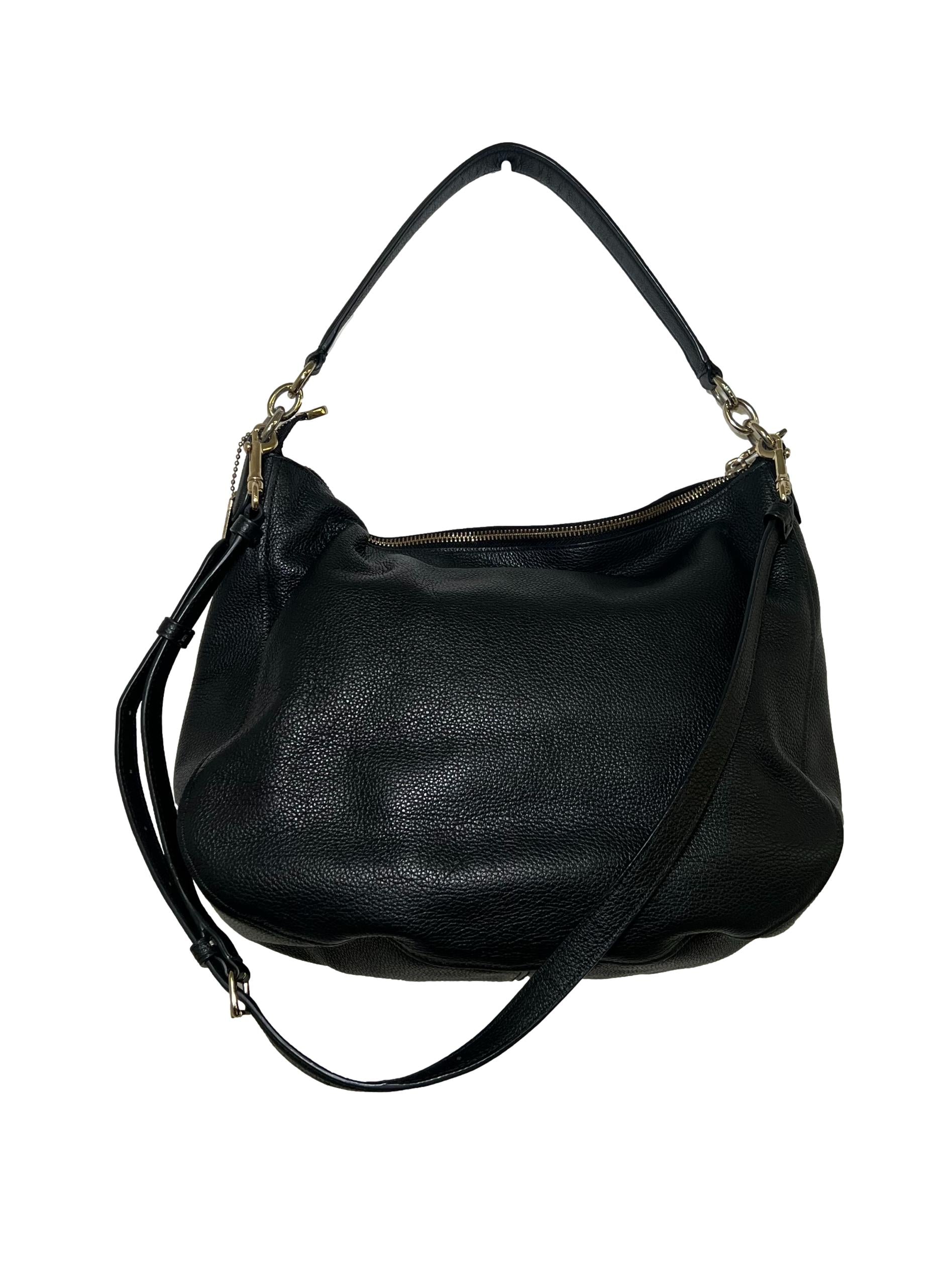 Black PU Leather Shoulder Bag CSN