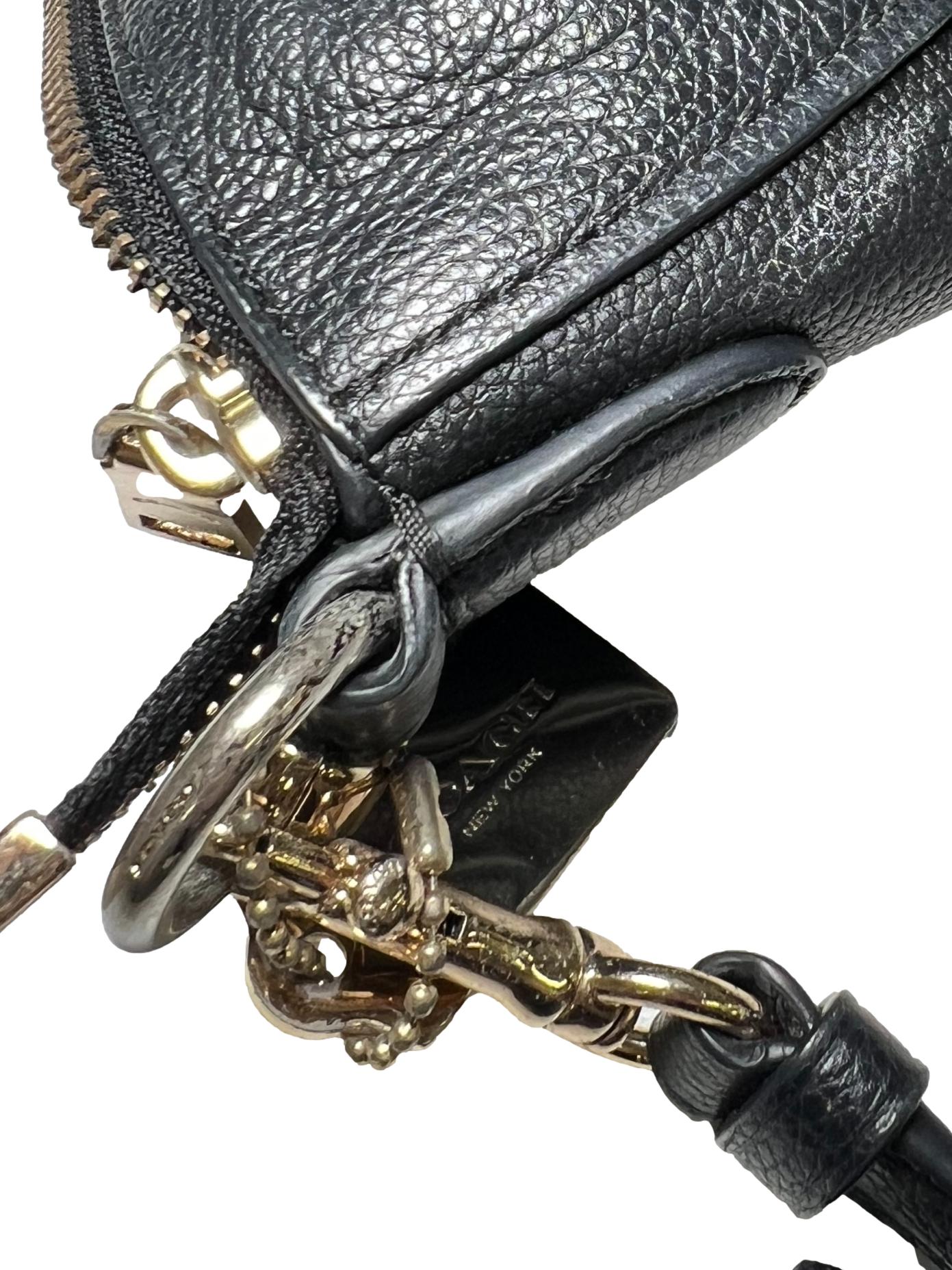 Black PU Leather Shoulder Bag CSN