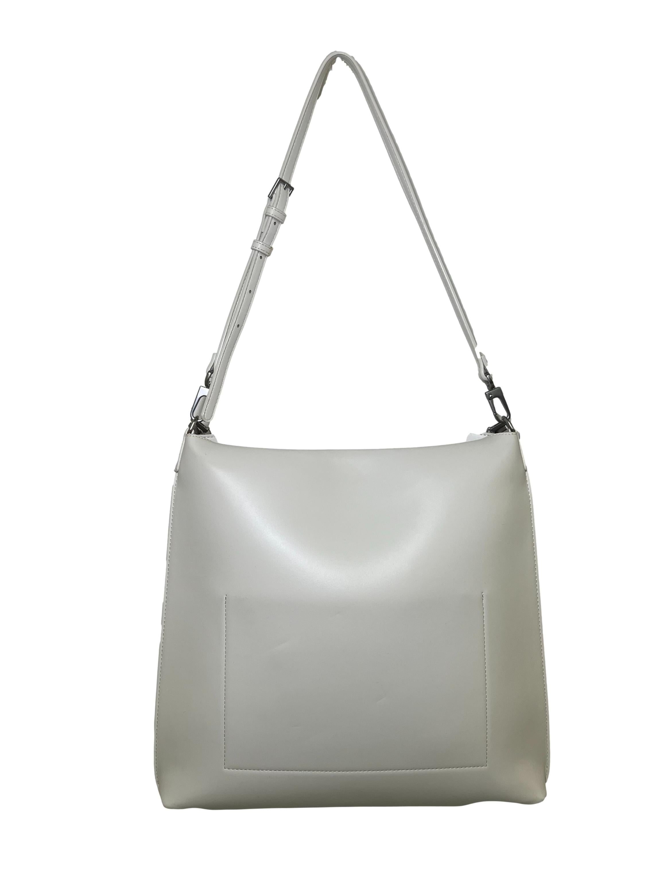 White PU Leather Shoulder Bag CSN