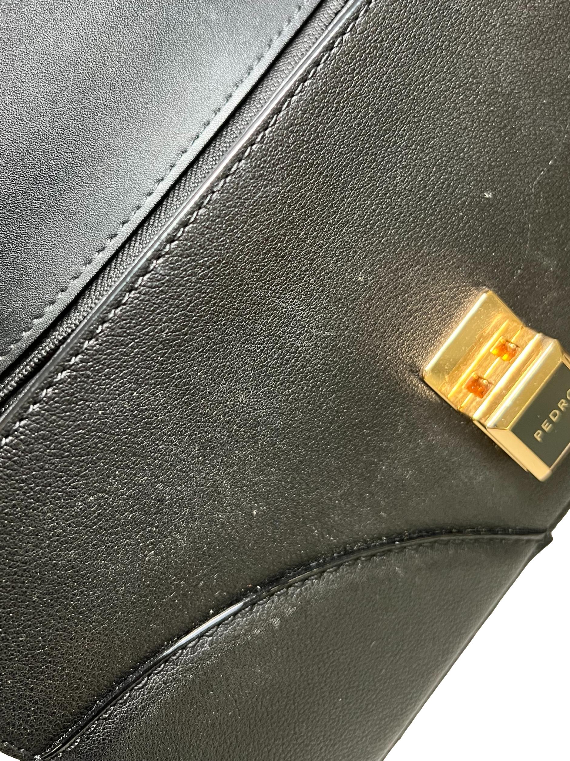 Black PU Leather Handbag CSN