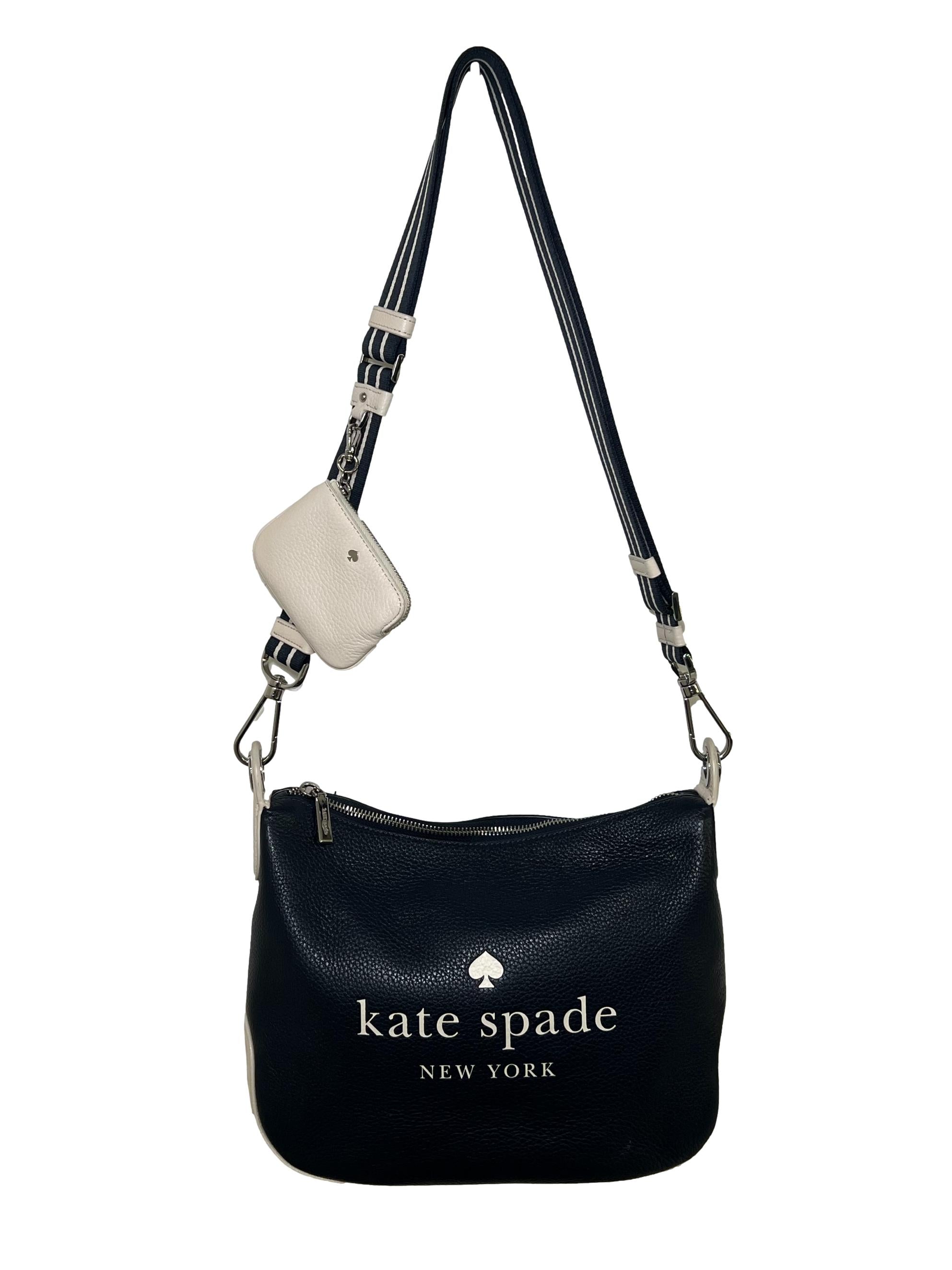 Navy PU Leather Crossbody Bag CSN