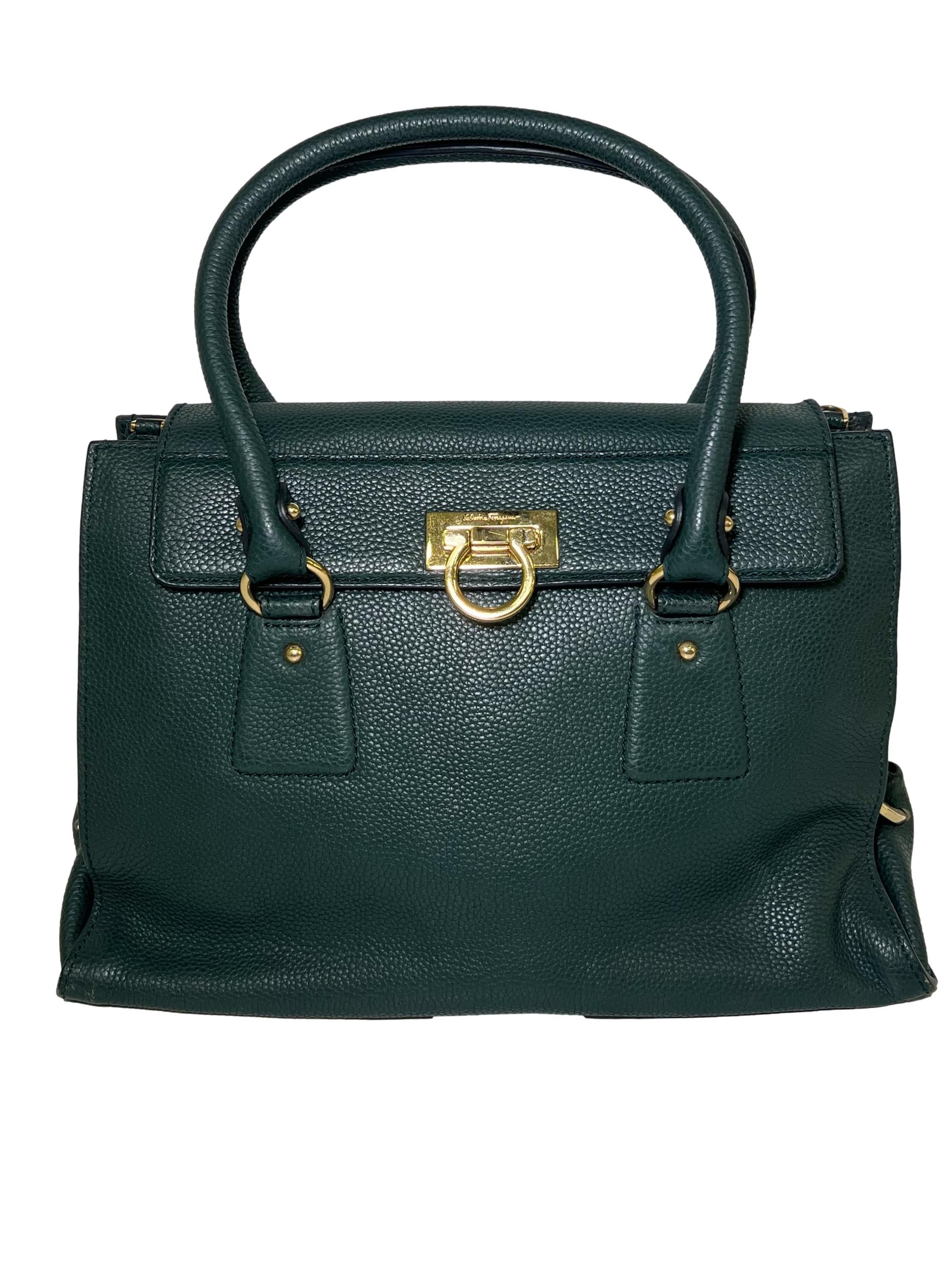 Green Leather Sofia Handbag Tote Bag CSN