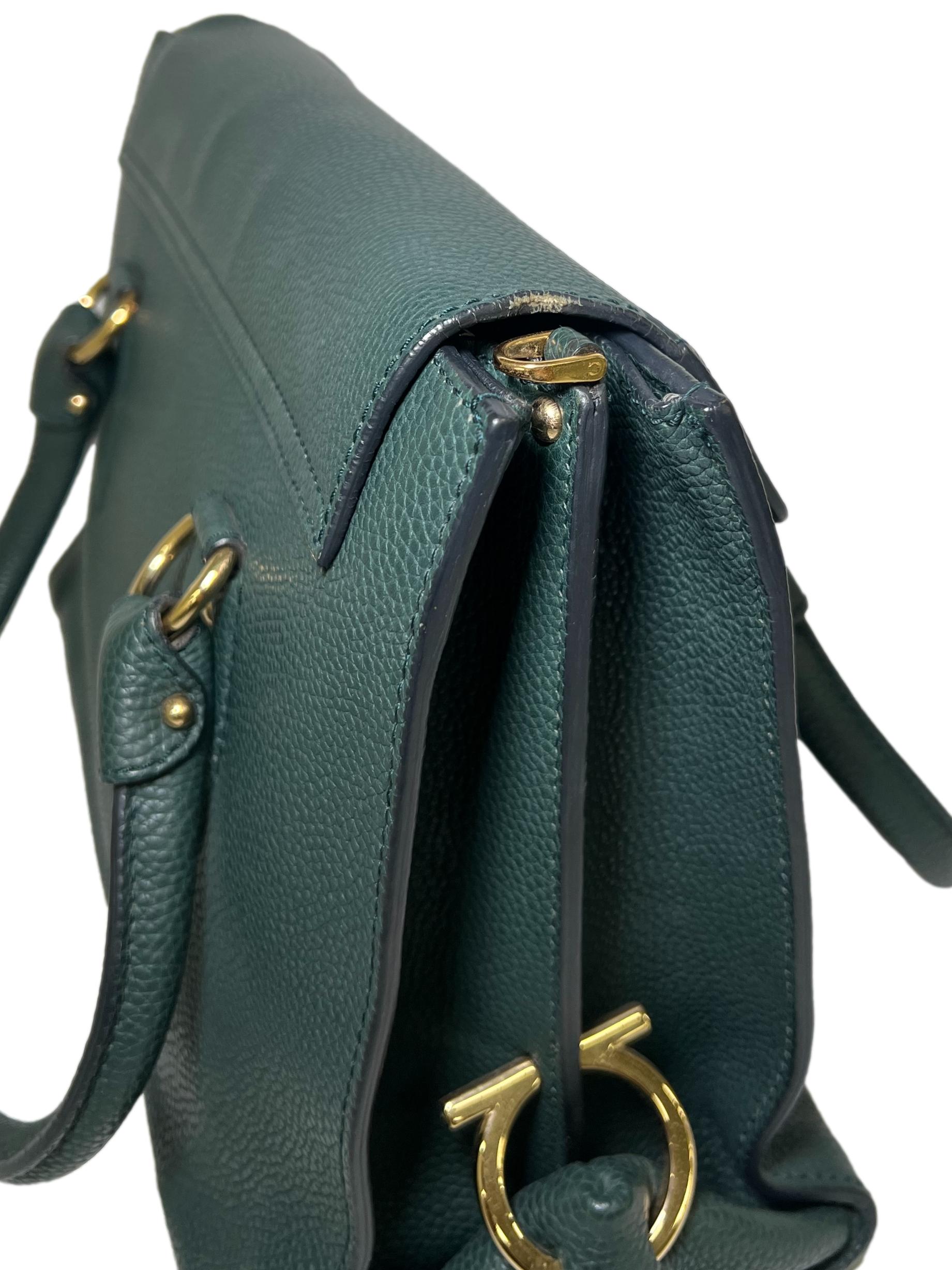 Green Leather Sofia Handbag Tote Bag CSN