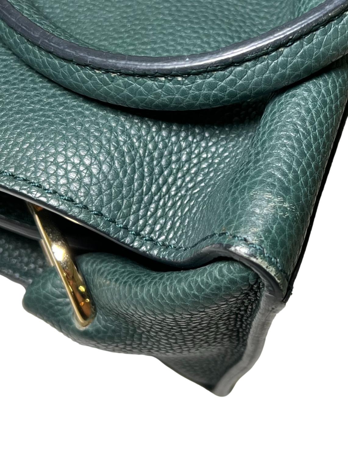 Green Leather Sofia Handbag Tote Bag CSN