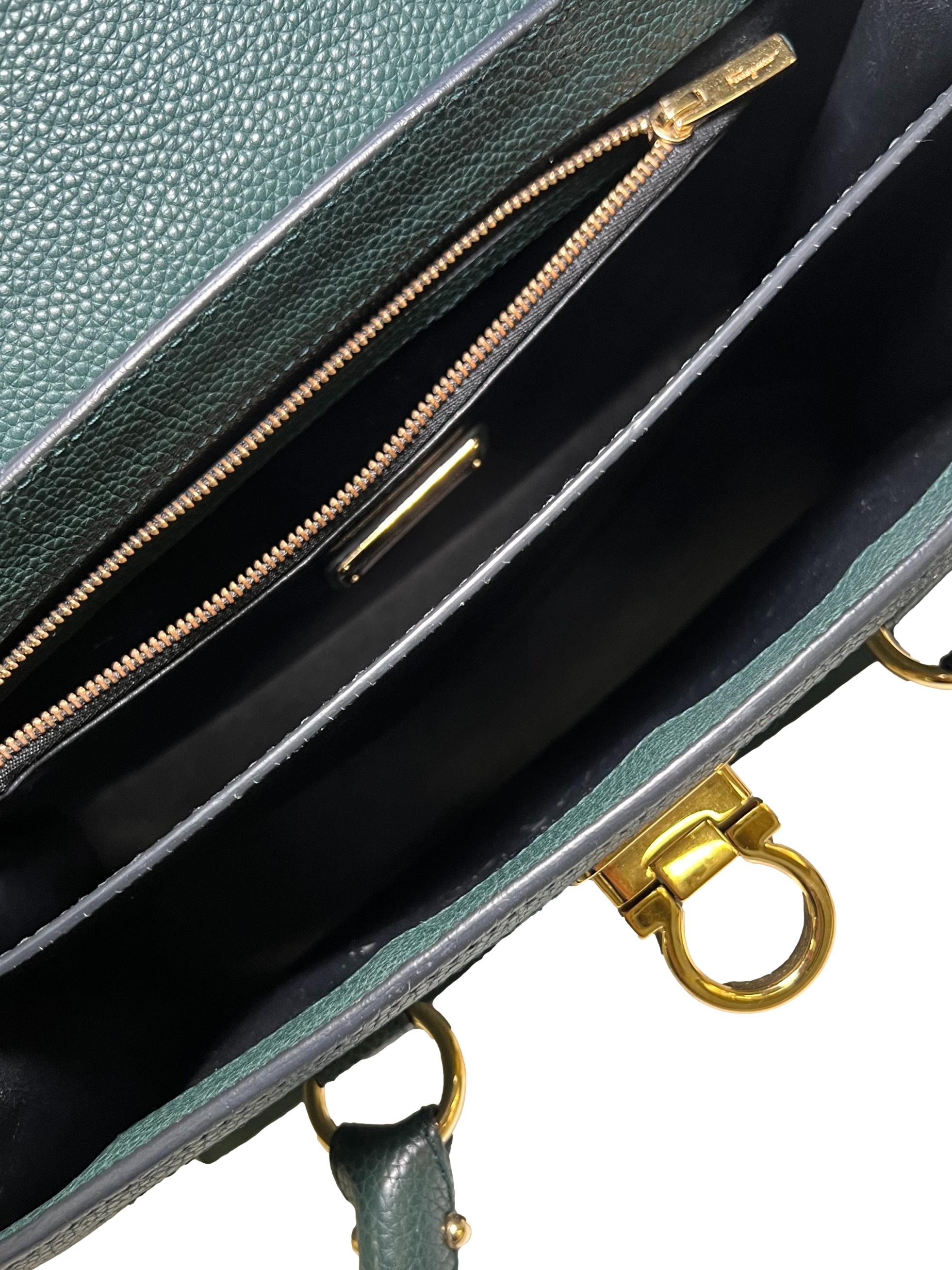 Green Leather Sofia Handbag Tote Bag CSN