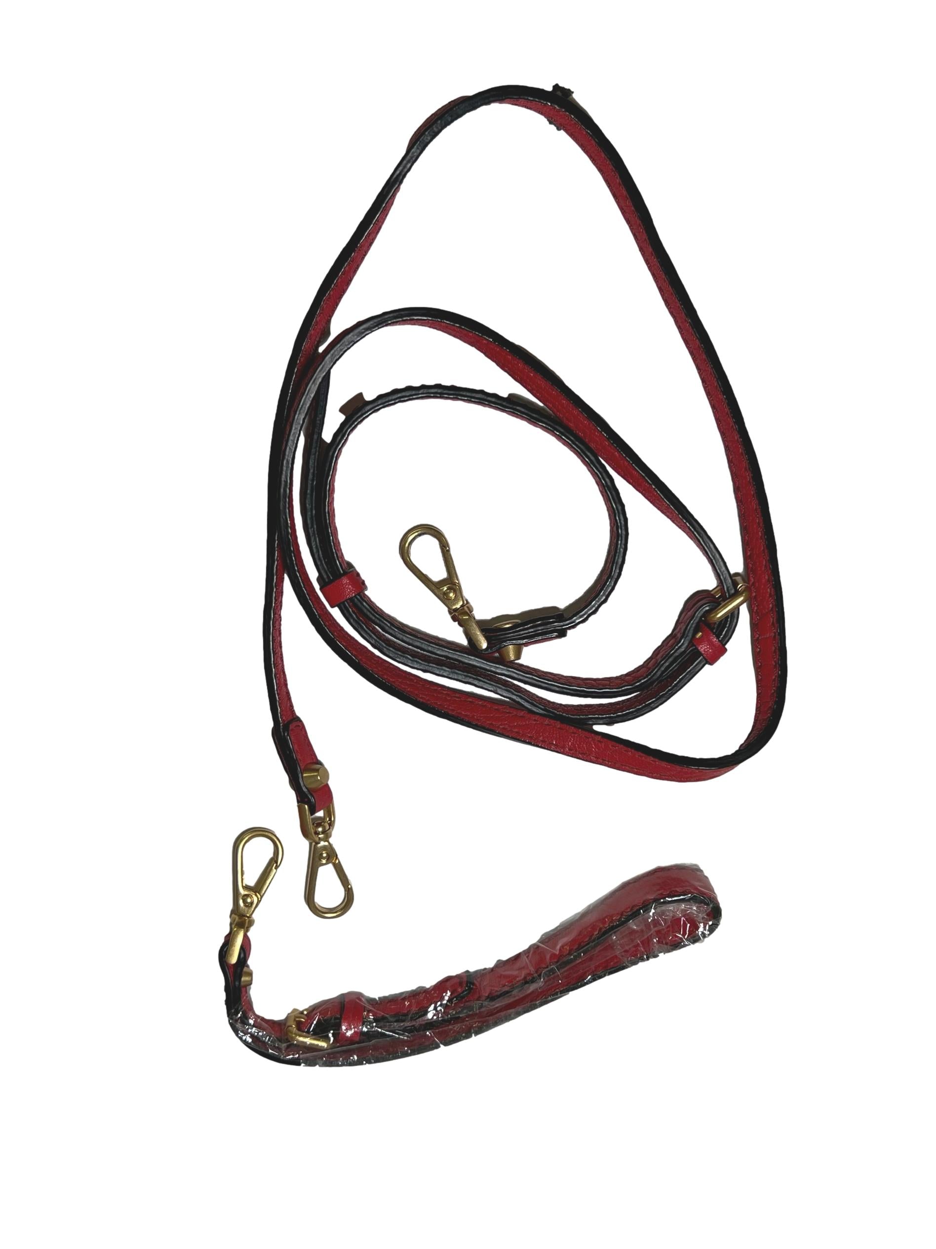 Red Leather Camera Sling Bag CSN