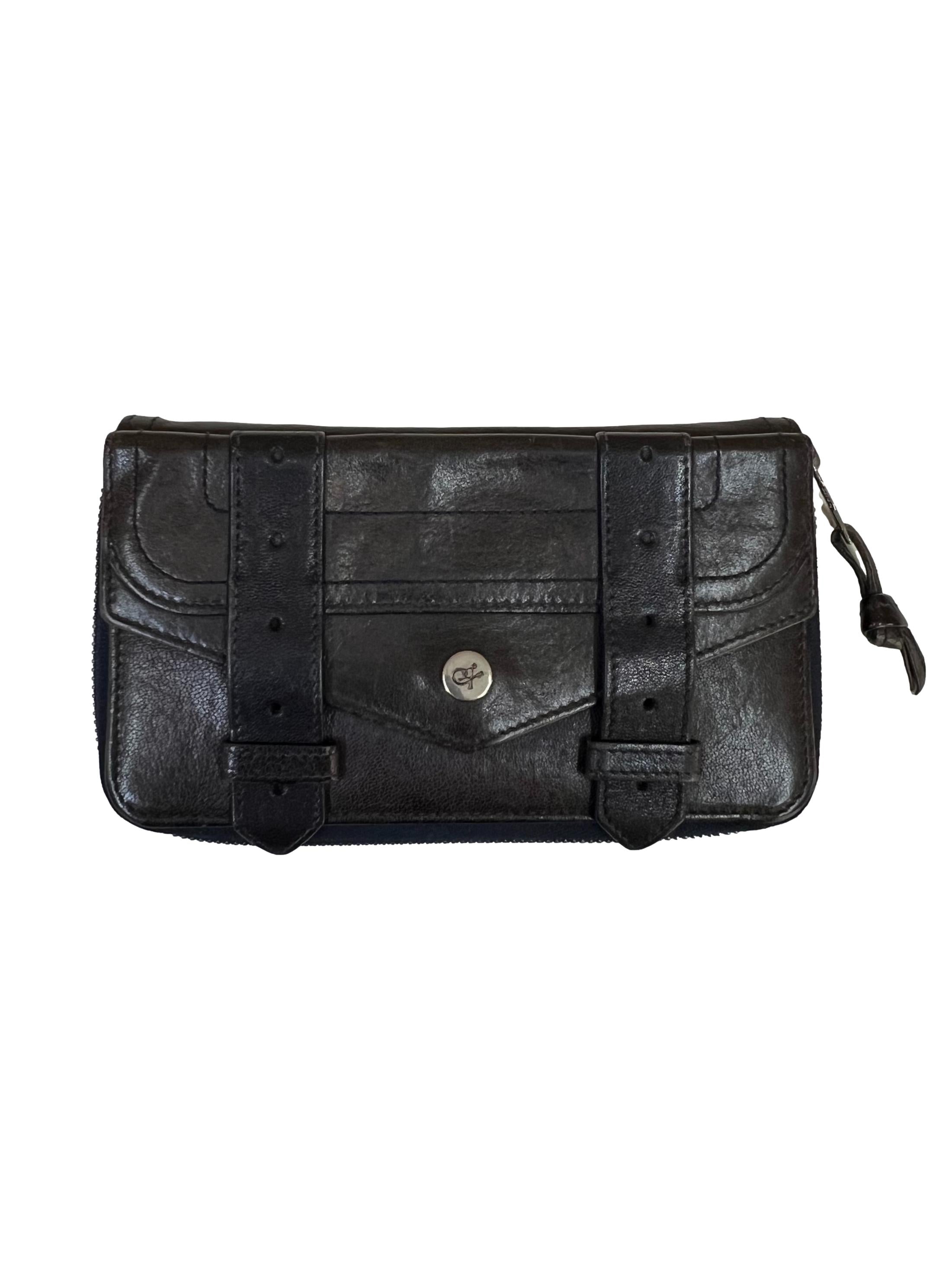 Navy Leather Ps1 Long Wallet