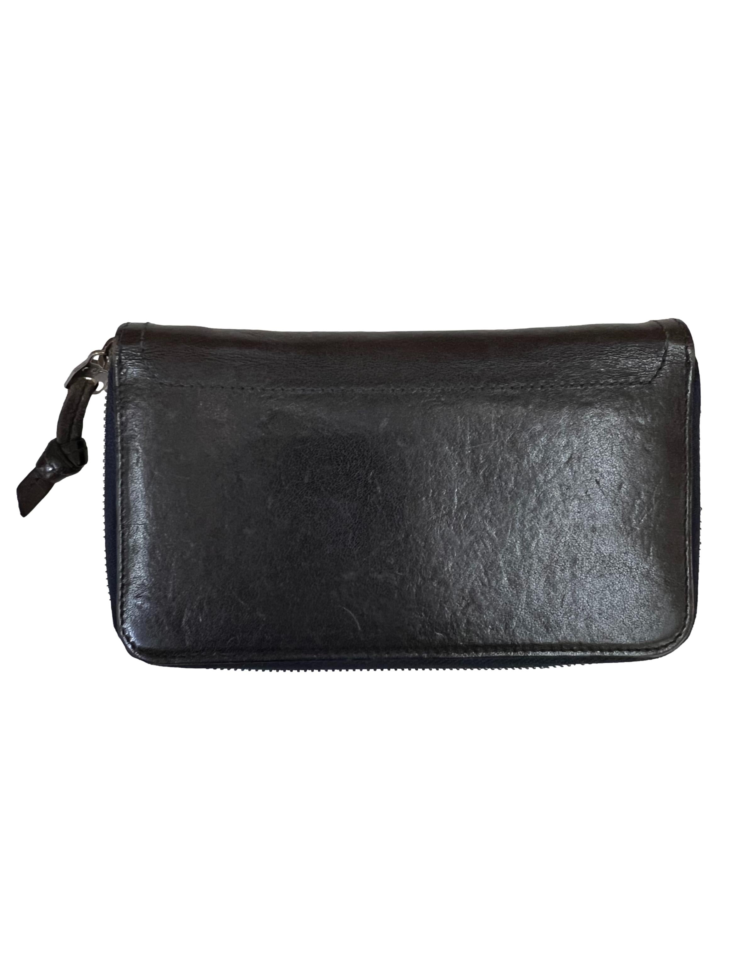Navy Leather Ps1 Long Wallet