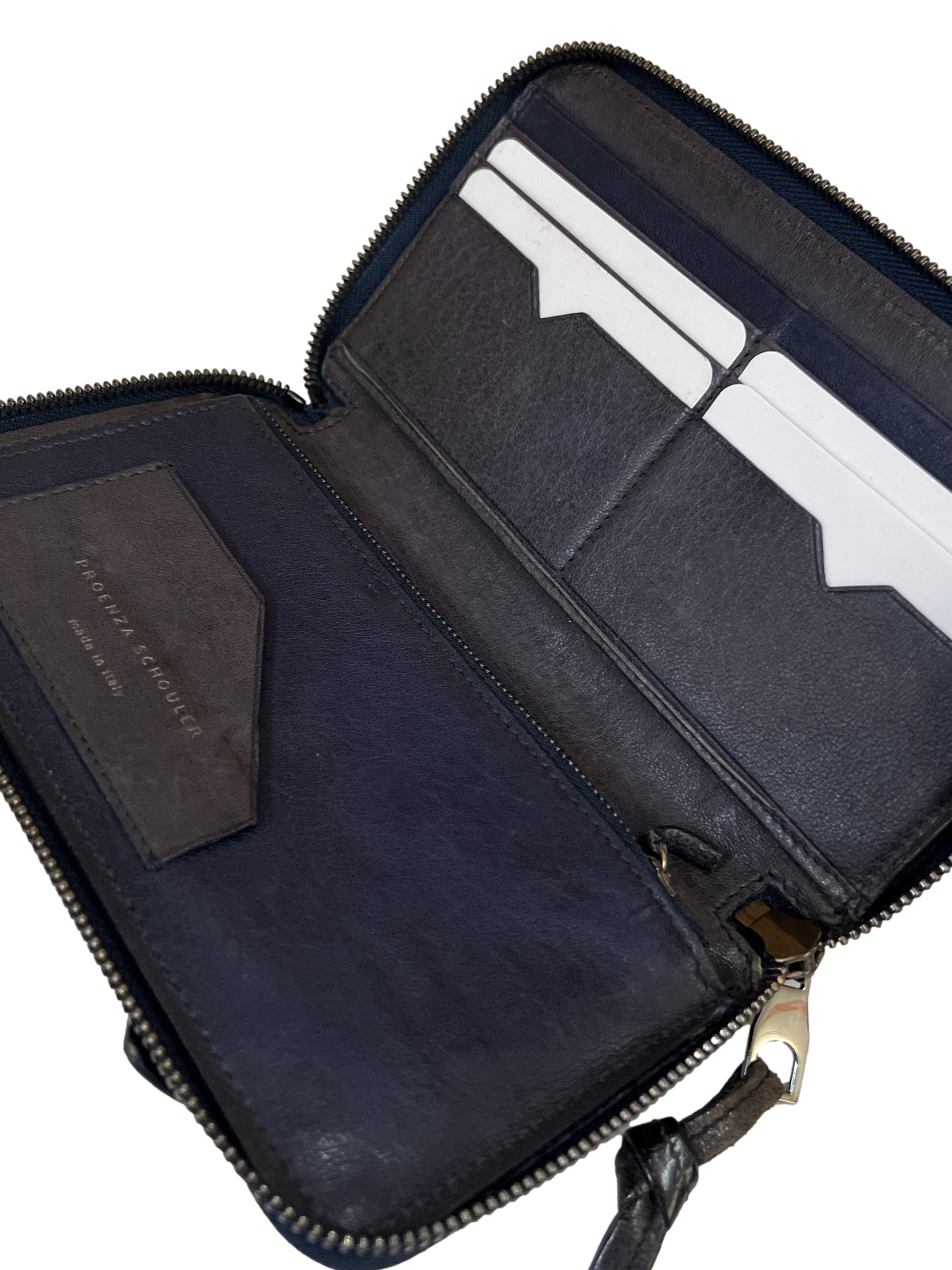 Navy Leather Ps1 Long Wallet