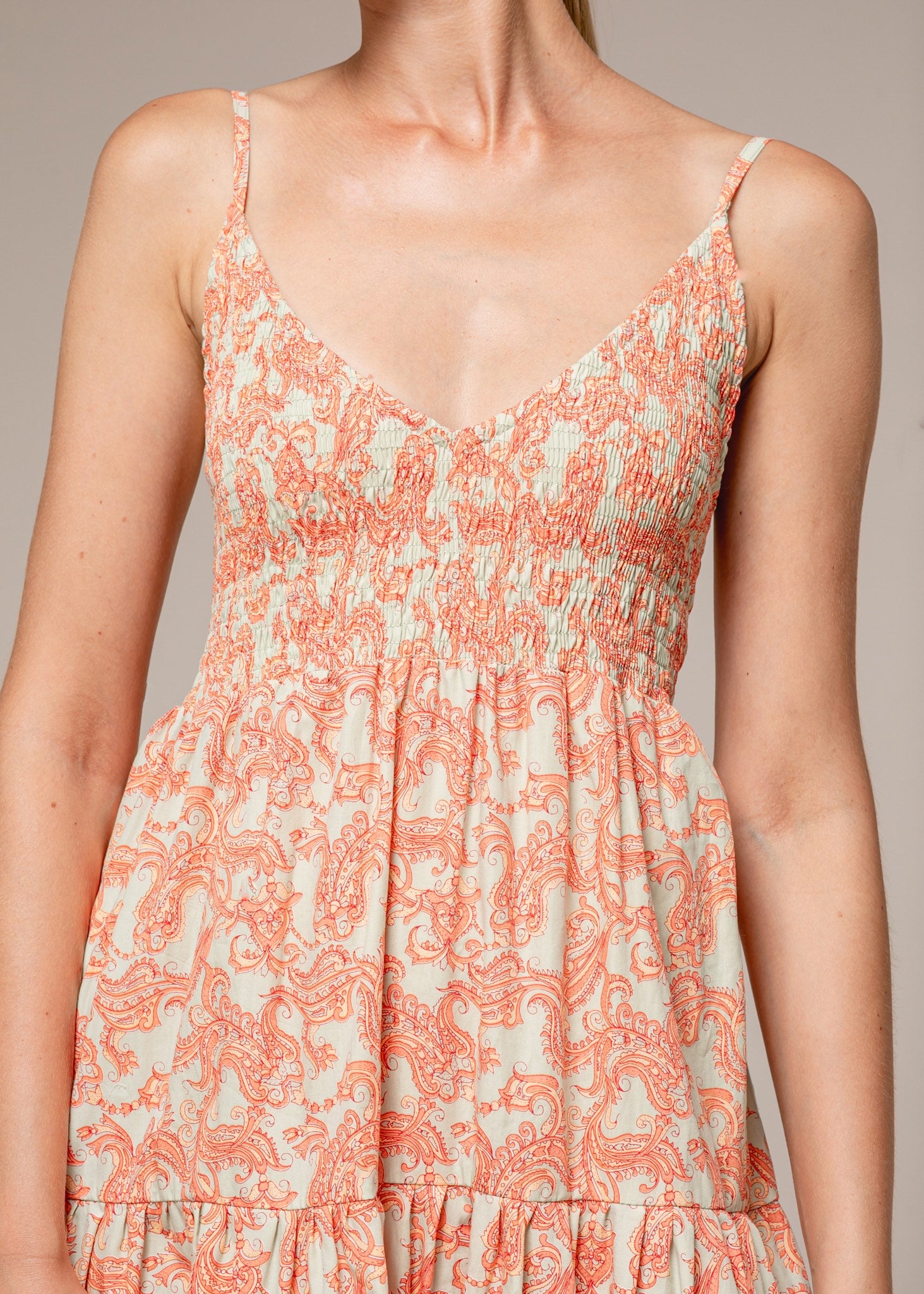 Thea Maxi Dress In Tropica - Orange CSN