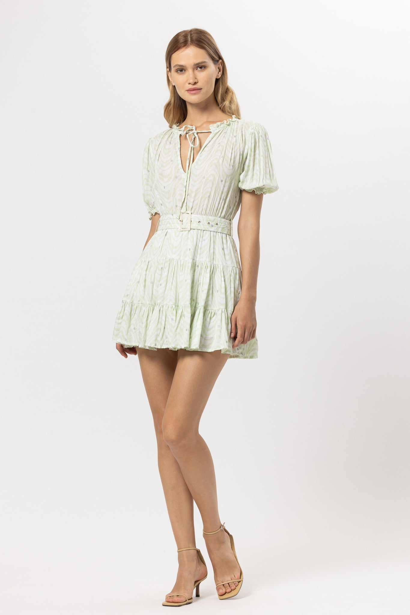 Ayla Mini Dress In Seawave - Green CSN