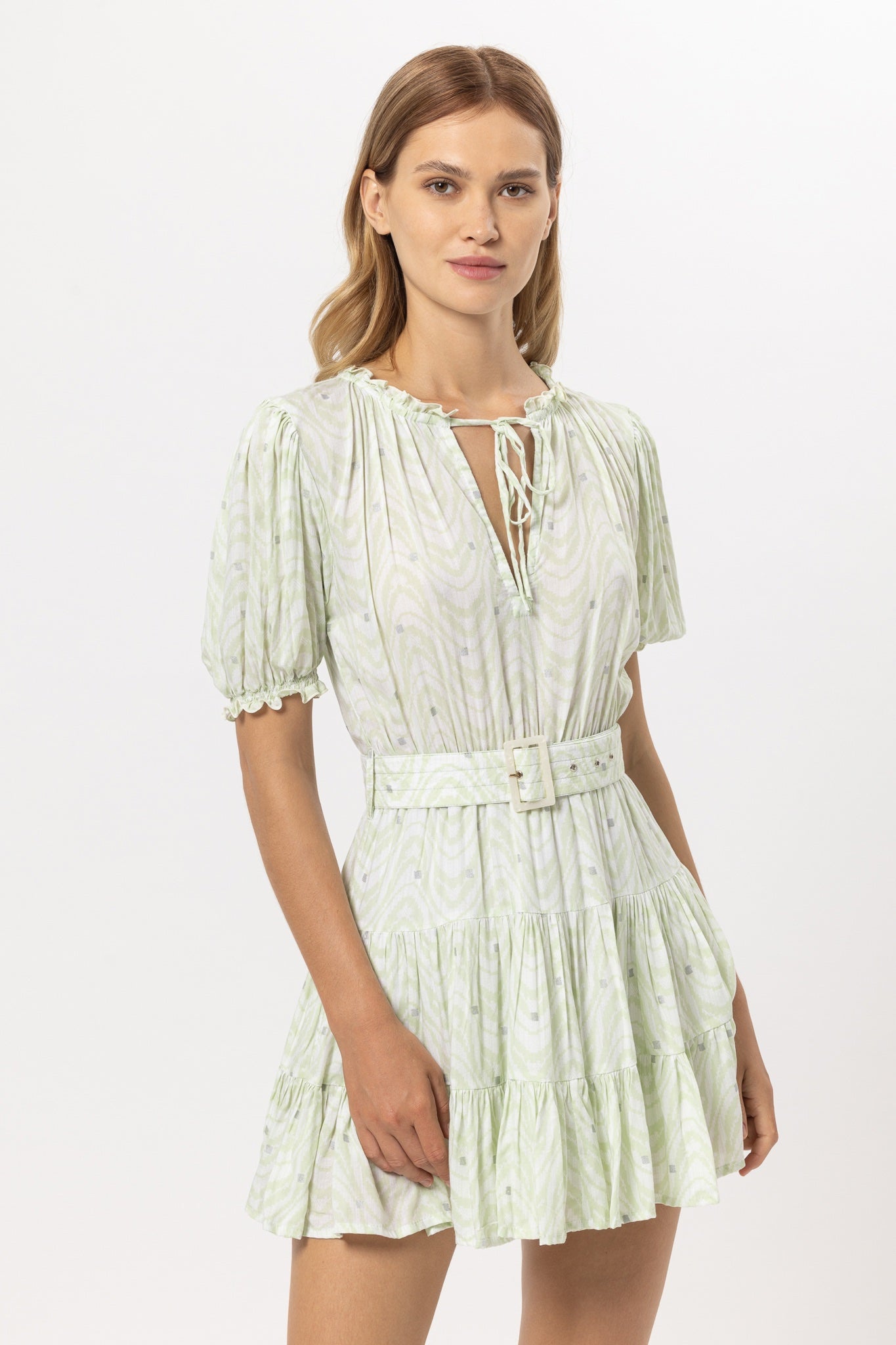 Ayla Mini Dress In Seawave - Green CSN