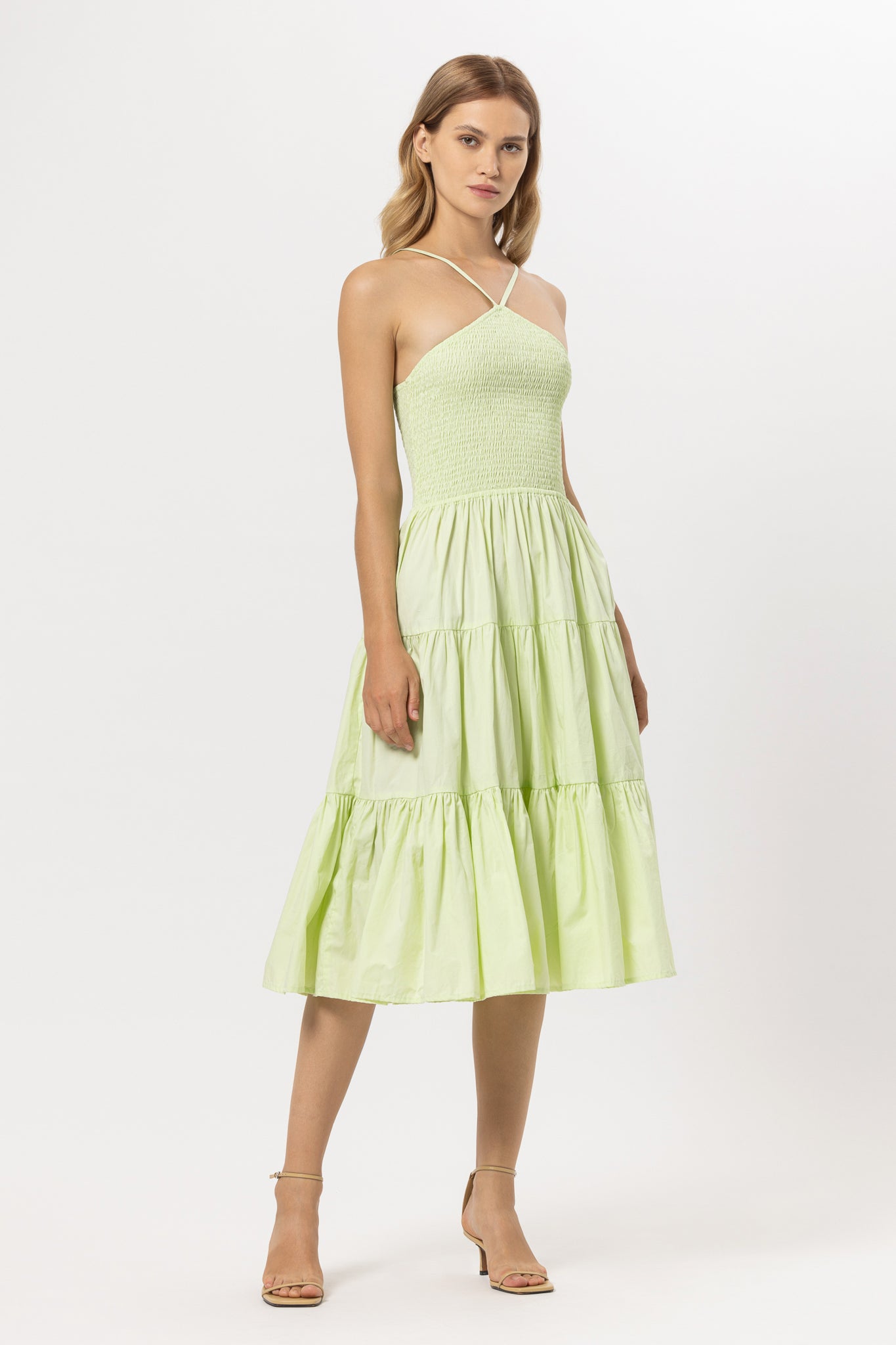 Anita Dress In Keylime - Green CSN