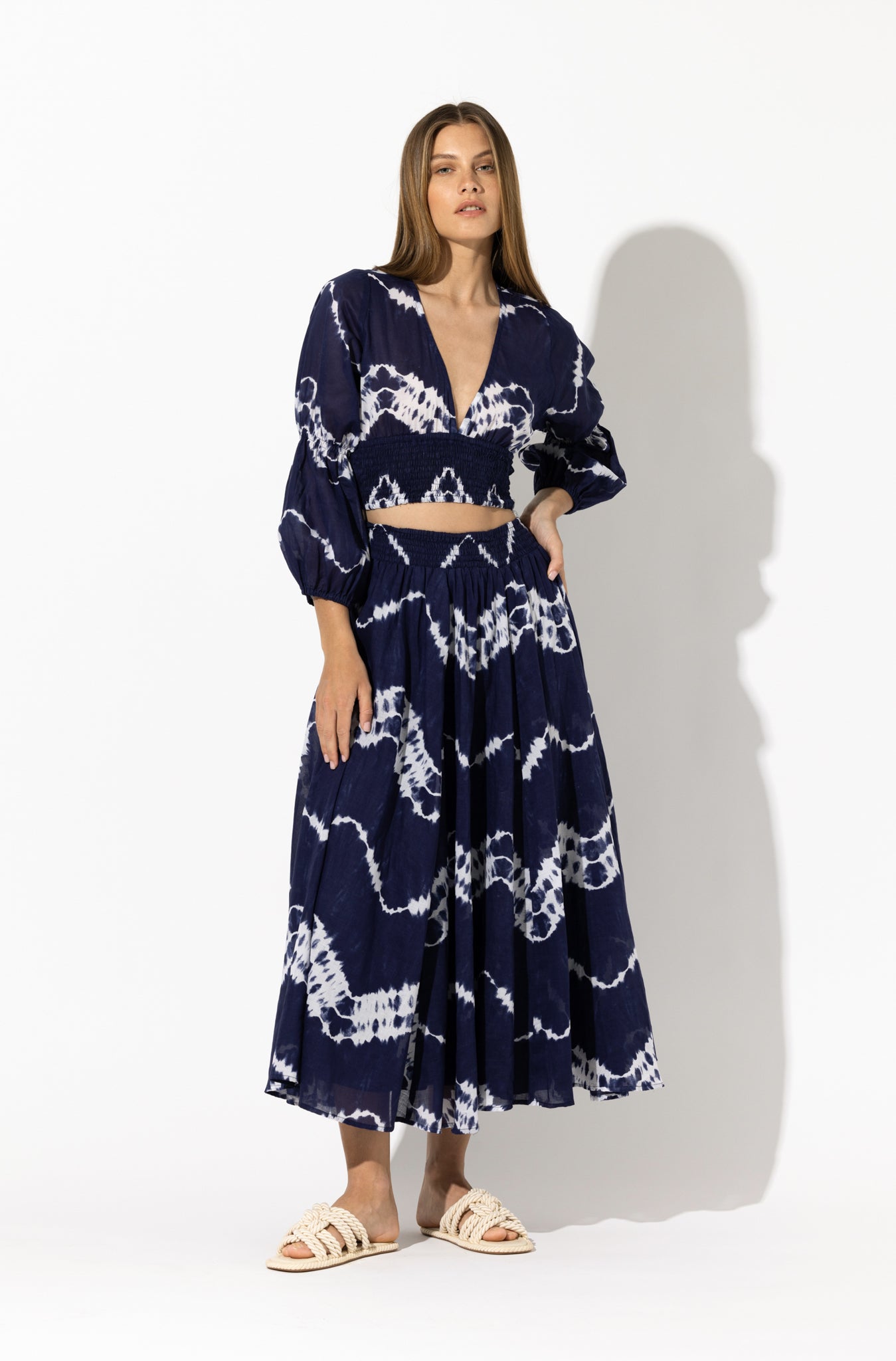 Saasha Skirt In Tie Dye - Blue CSN