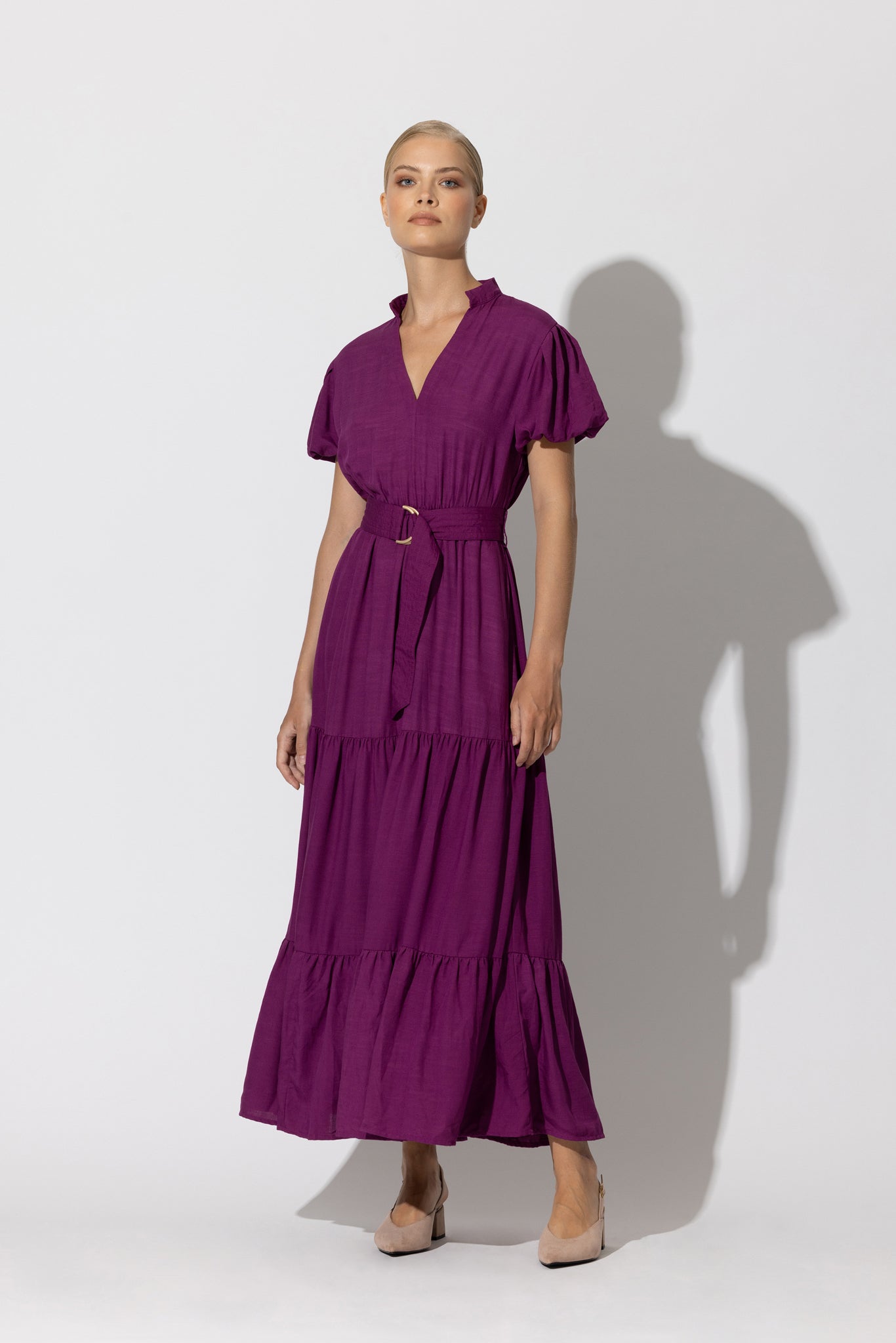 Karissa Maxi Dress In Berry - Purple CSN