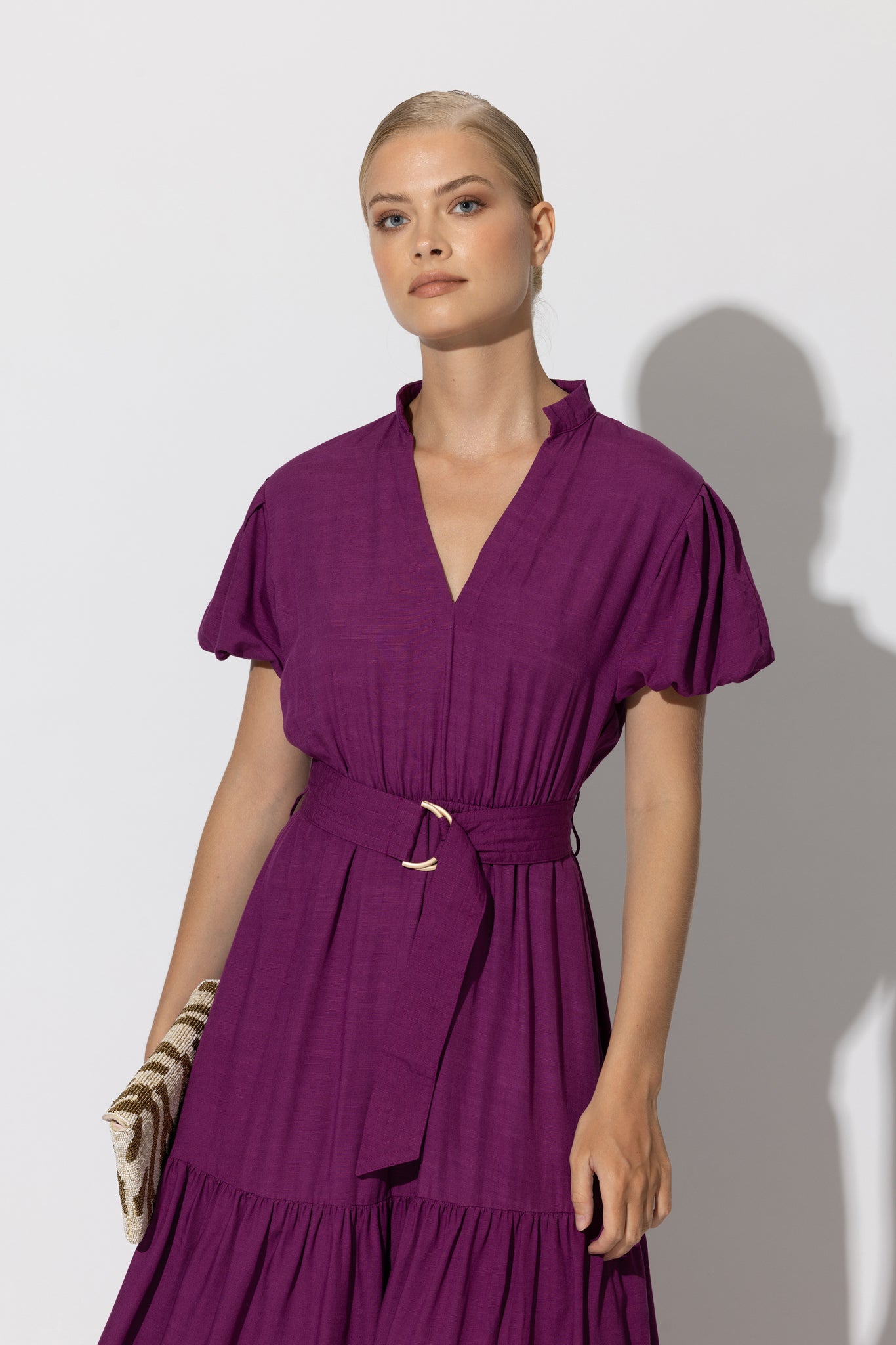Karissa Maxi Dress In Berry - Purple CSN