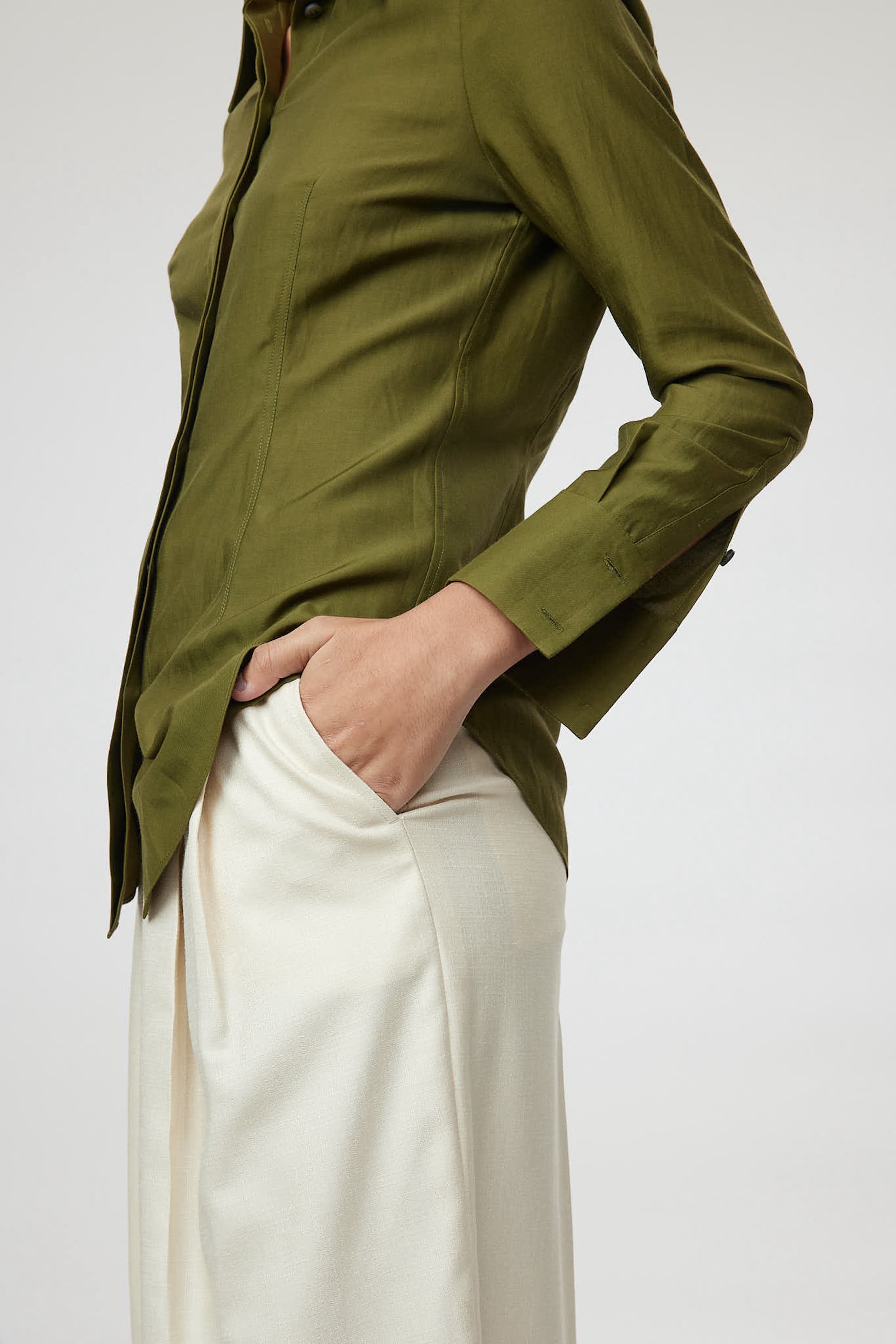 Siena Trouser - Wide-Leg High-Waisted Trousers In Off White CSN