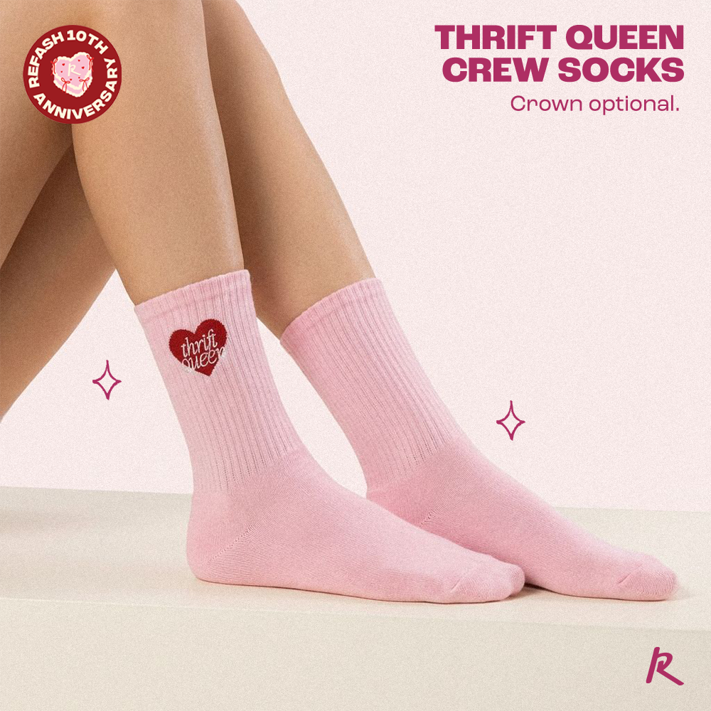 Thrift Queen Crew Socks CSN*