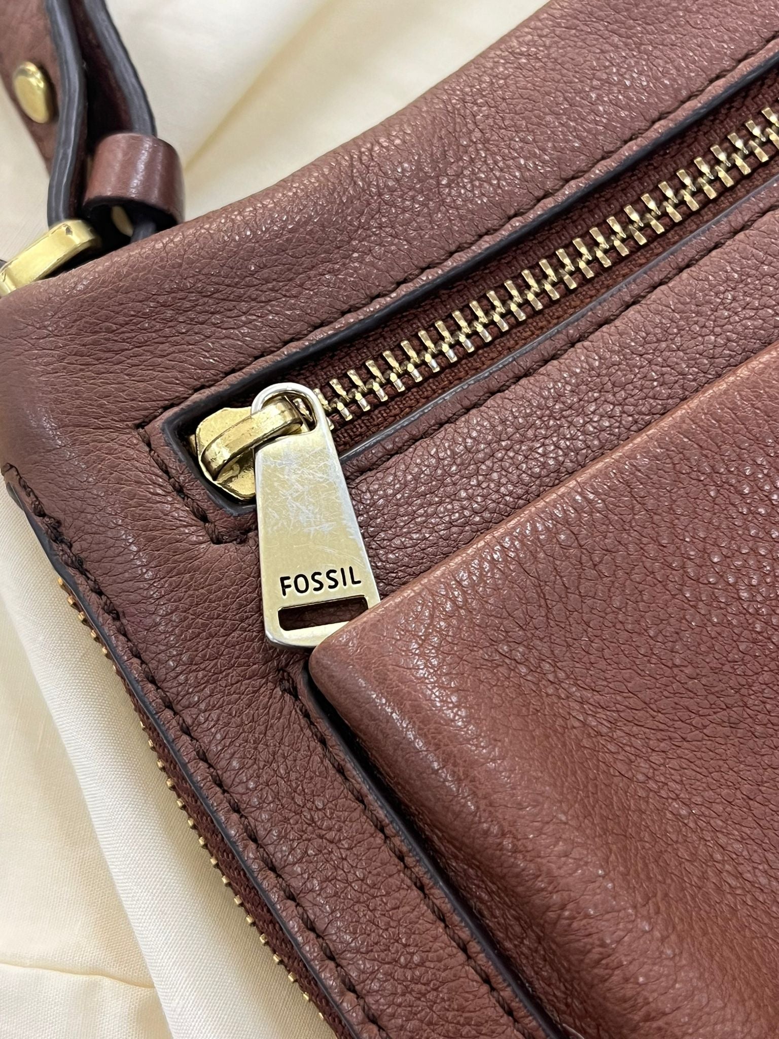 Brown Leather Messenger Bag