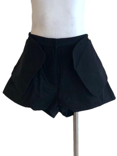 Black Detachable Pocket Short