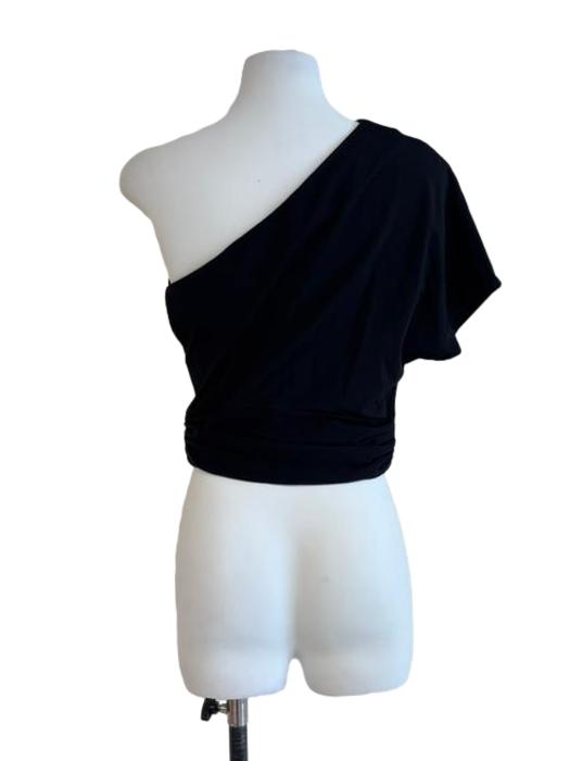 Onyx Black One Shoulder Top